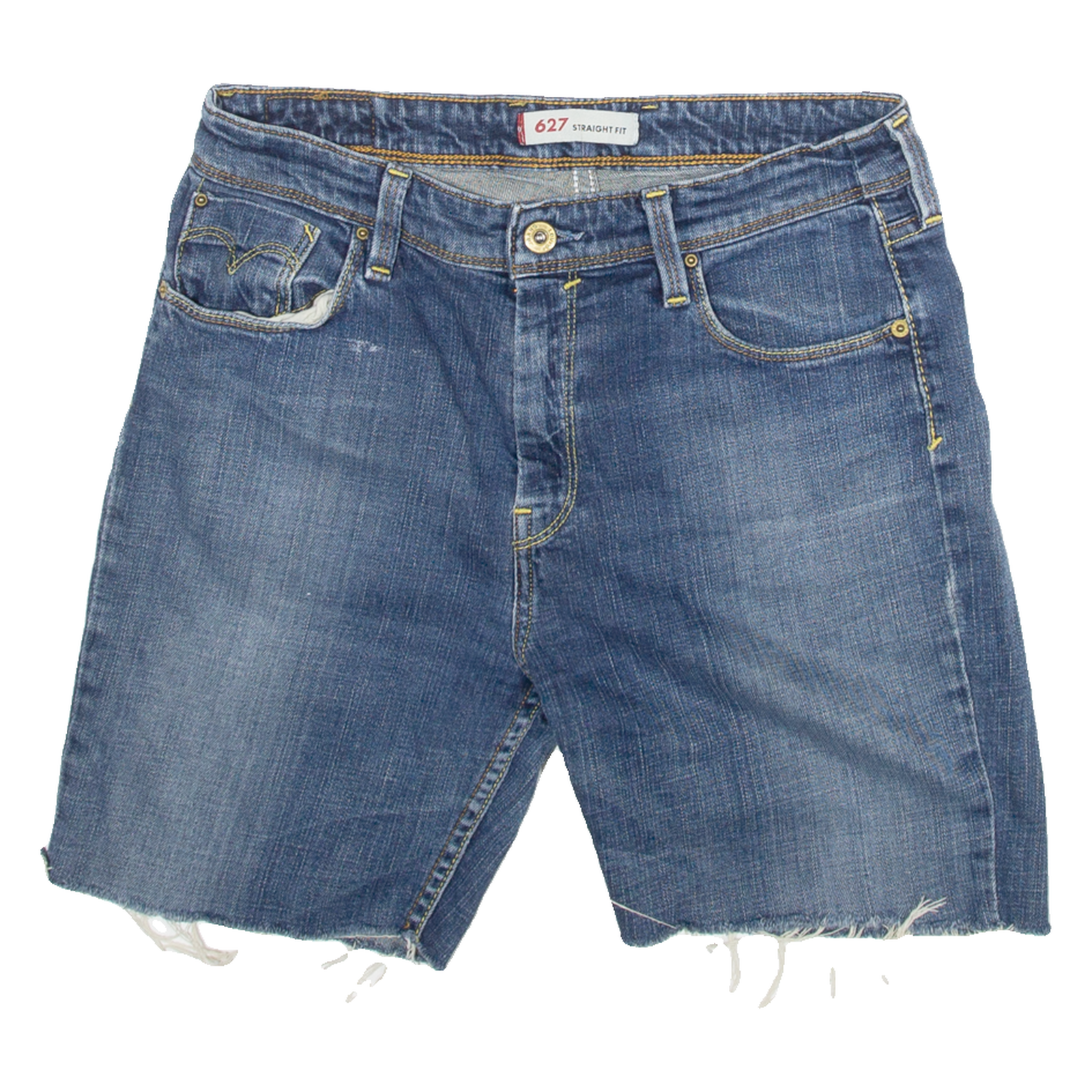 LEVI'S 627 Straight Fit Womens Jorts Shorts Blue M W30 Refurbished - N/A refurbished available on Cerqular