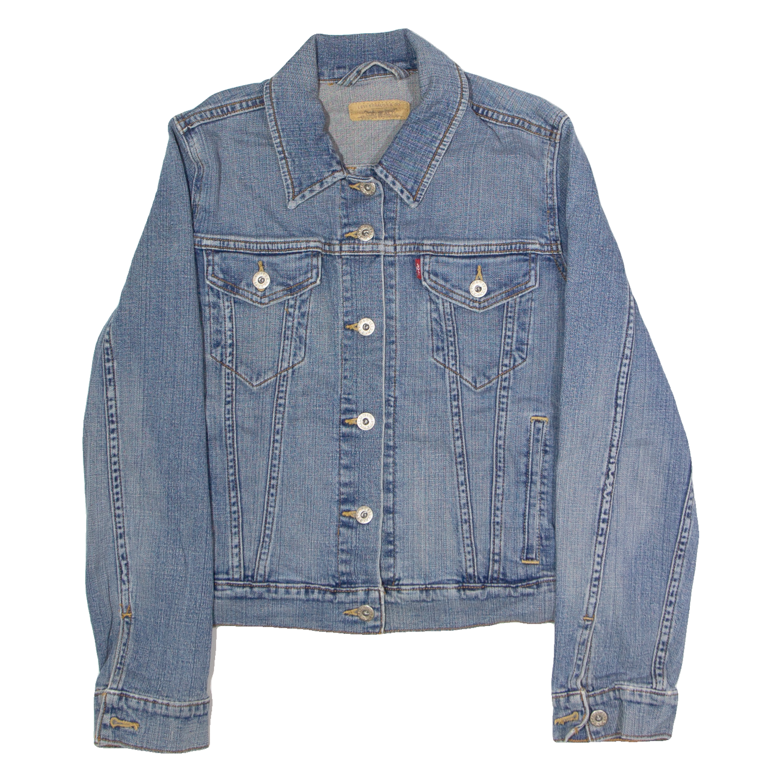 LEVI'S Womens Denim Jacket Blue S Refurbished - N/A refurbished available on Cerqular