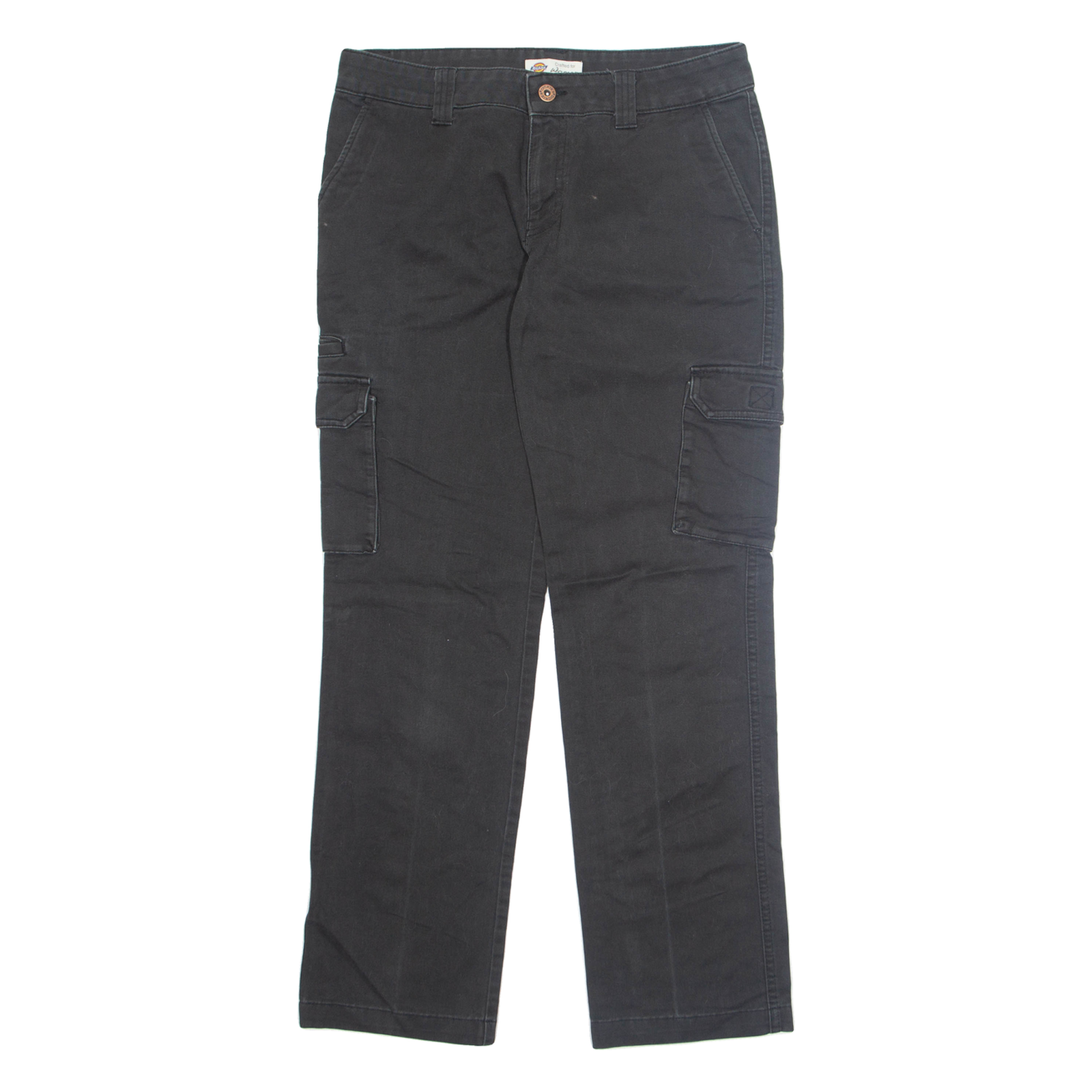 DICKIES Cargo Womens Trousers Grey Relaxed Tapered W30 L30 Refurbished - N/A refurbished available on Cerqular