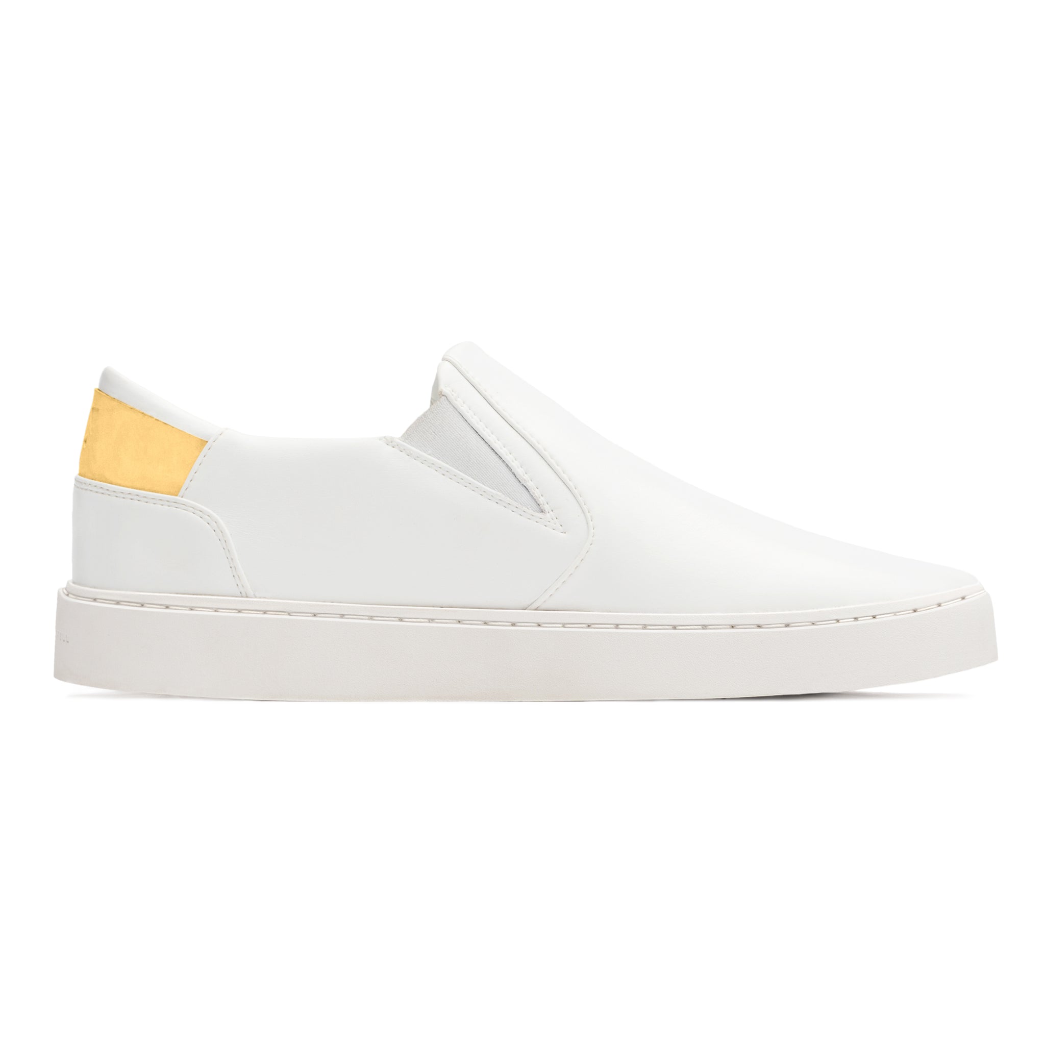 Women's Slip On | White-Starstruck Yellow | Size: 7 Refurbished - Thousand Fell refurbished available on Cerqular