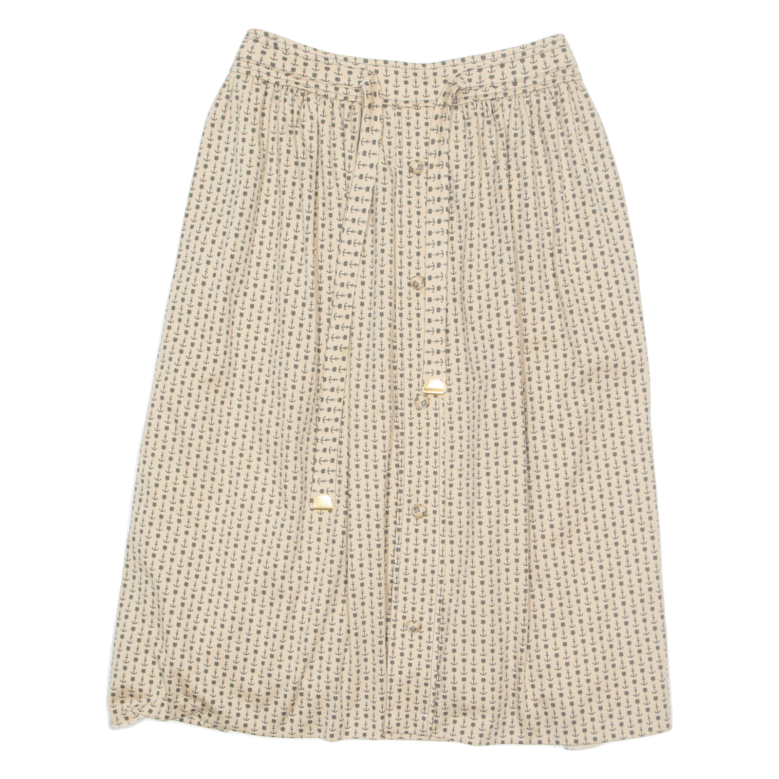 GENY SPICHMANN Womens Maxi Skirt Beige Knee Length Crazy Pattern M Refurbished - N/A refurbished available on Cerqular