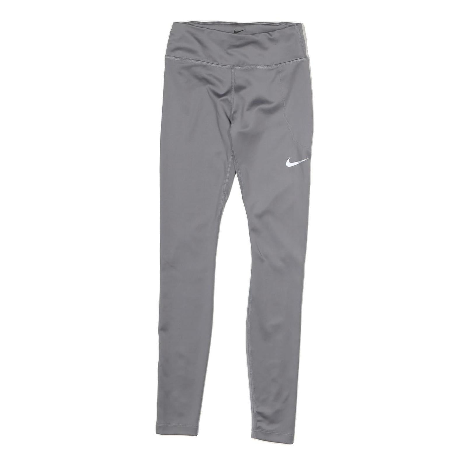 NIKE Womens Joggers Grey Slim Tapered XS W22 L26 Stretch Activewear Leggings Refurbished - N/A refurbished available on Cerqular