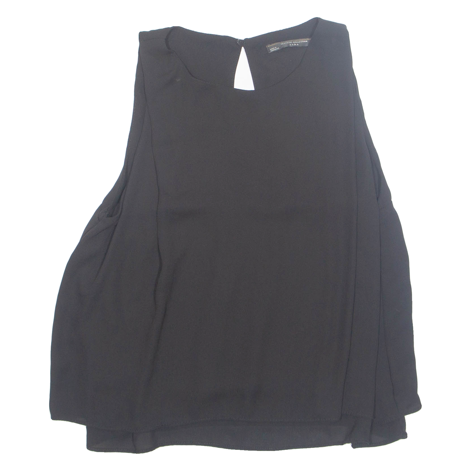 ZARA Womens Vest Black Sleeveless S Refurbished - N/A refurbished available on Cerqular