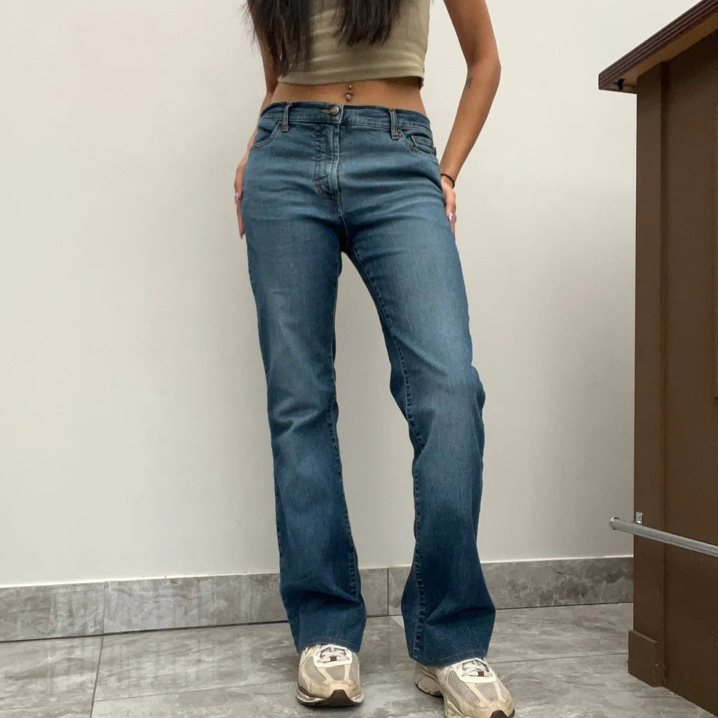 Just Cavalli Jeans - 31W UK 10 Blue Cotton Refurbished - Thrifted (note: this is a term often used to describe second- refurbished available on Cerqular