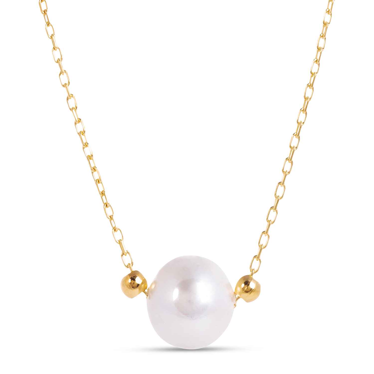 Laura Gold Chain Necklace with single pearl Refurbished - Amadeus (This could refer to multiple things, such as the 1 refurbished available on Cerqular
