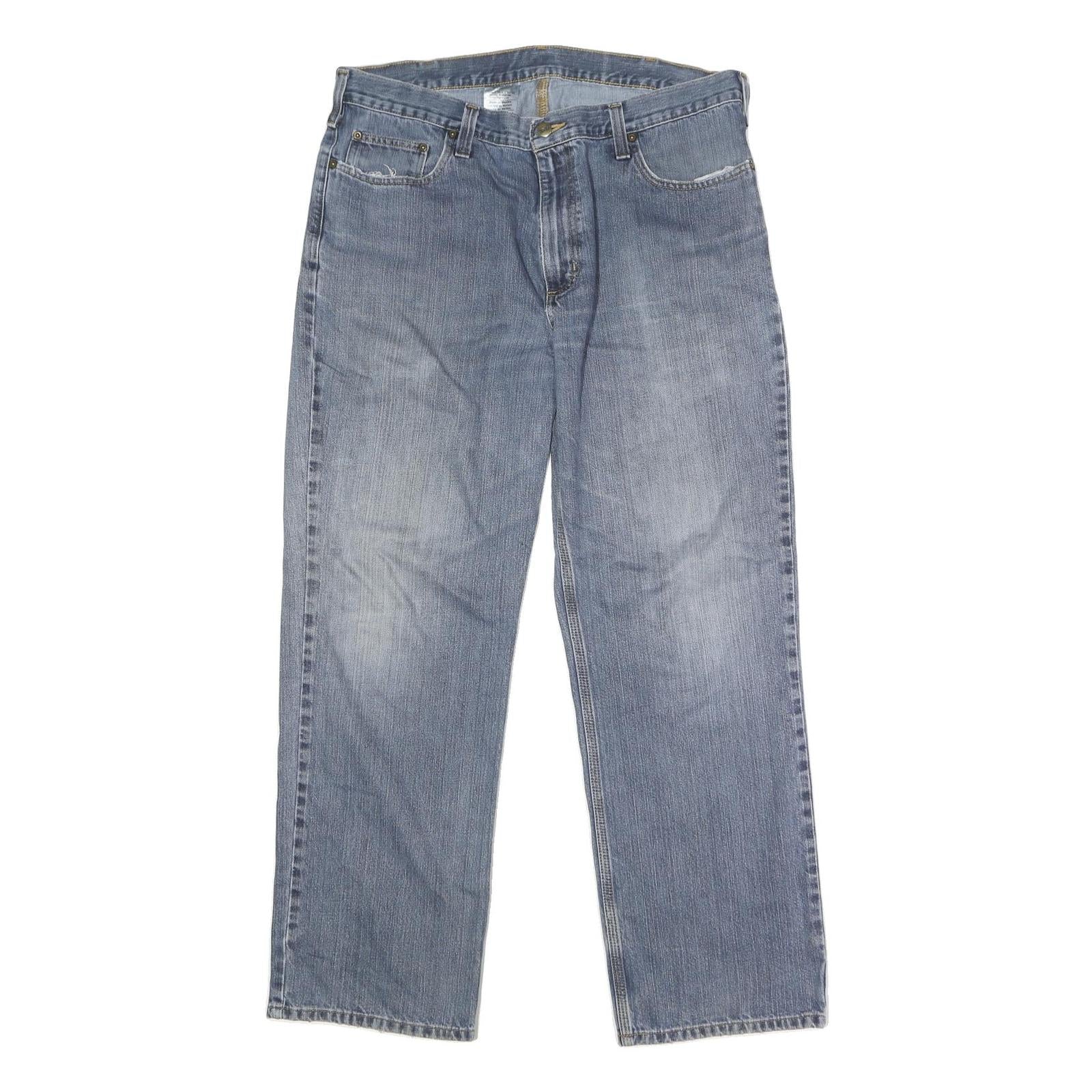 CARHARTT Mens Jeans Blue Relaxed Straight Denim Medium W38 L32 Workwear Classic Refurbished - N/A refurbished available on Cerqular