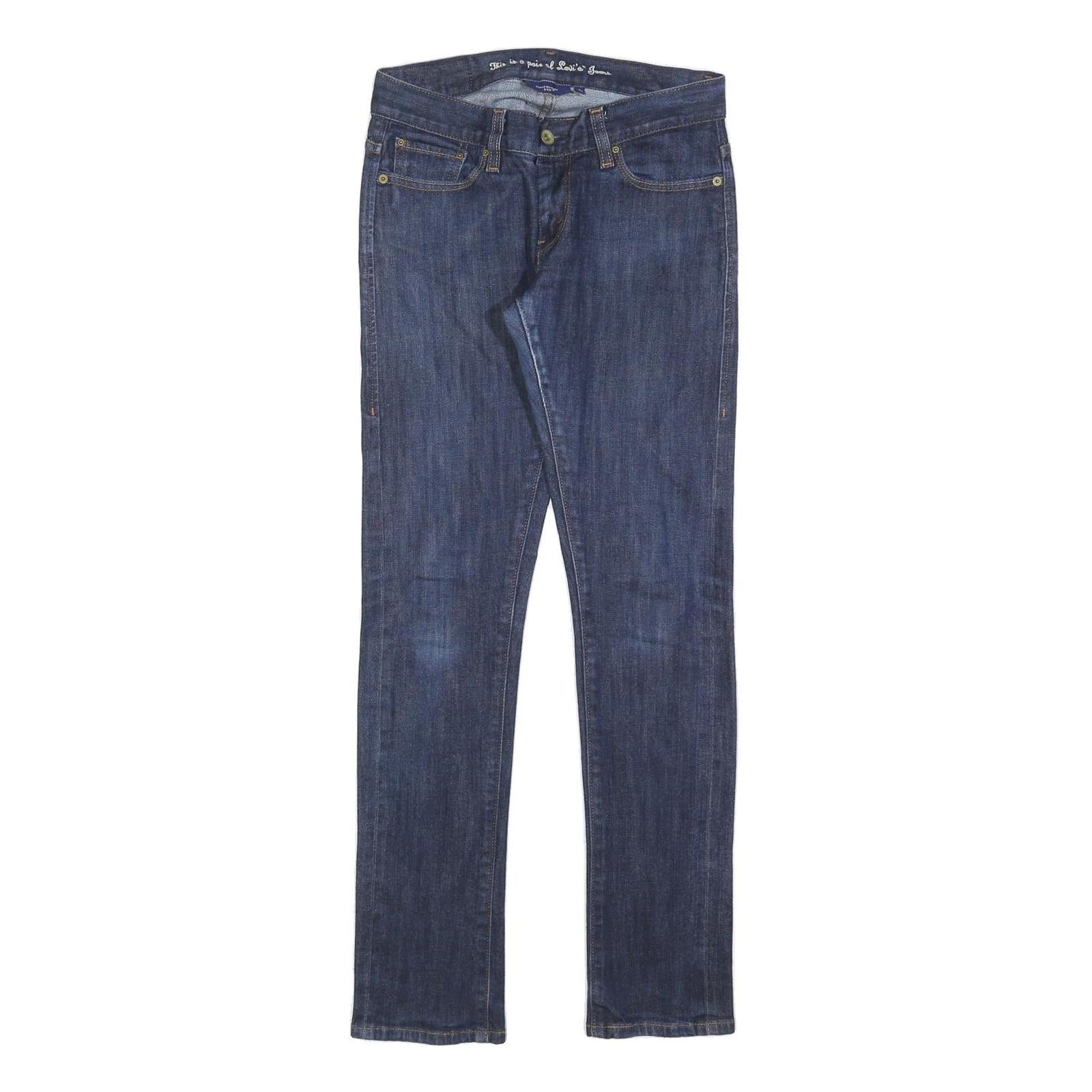 LEVI'S 523 Womens Jeans Blue Slim Straight Denim Medium W26 L30 Zip Cotton Blend Refurbished - N/A refurbished available on Cerqular