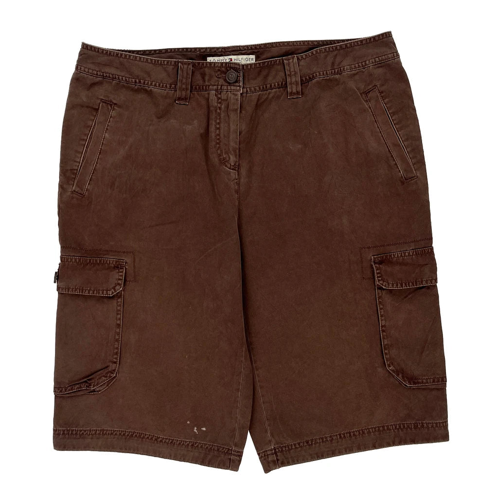 Tommy Hilfiger Cargo Shorts - 36W UK 16 Brown Cotton Refurbished - Thrifted (note: this is a term often used to describe second- refurbished available on Cerqular