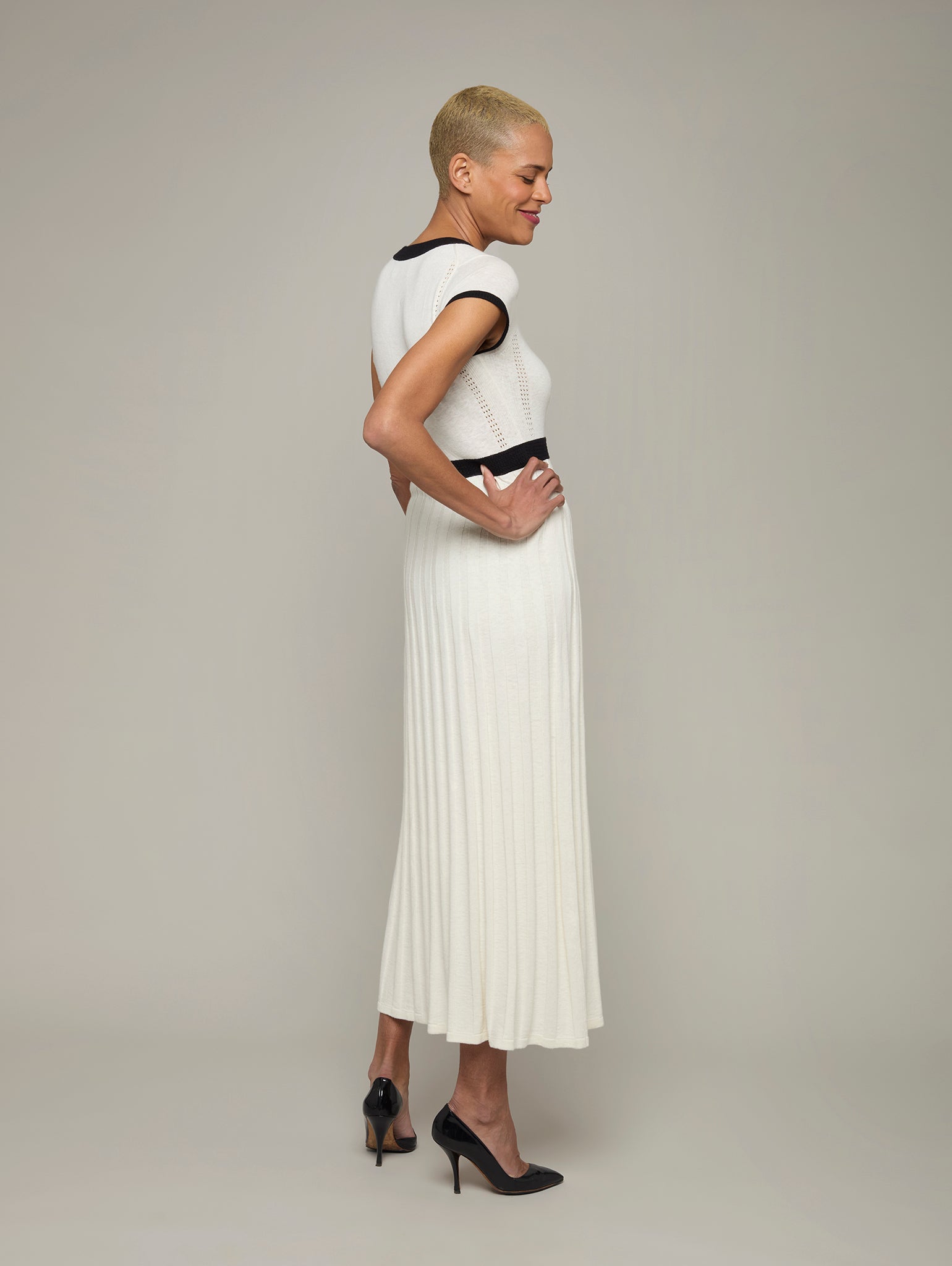 MAGNOLIA | Pointelle Knit Maxi Dress | Size: L Refurbished - N/A refurbished available on Cerqular