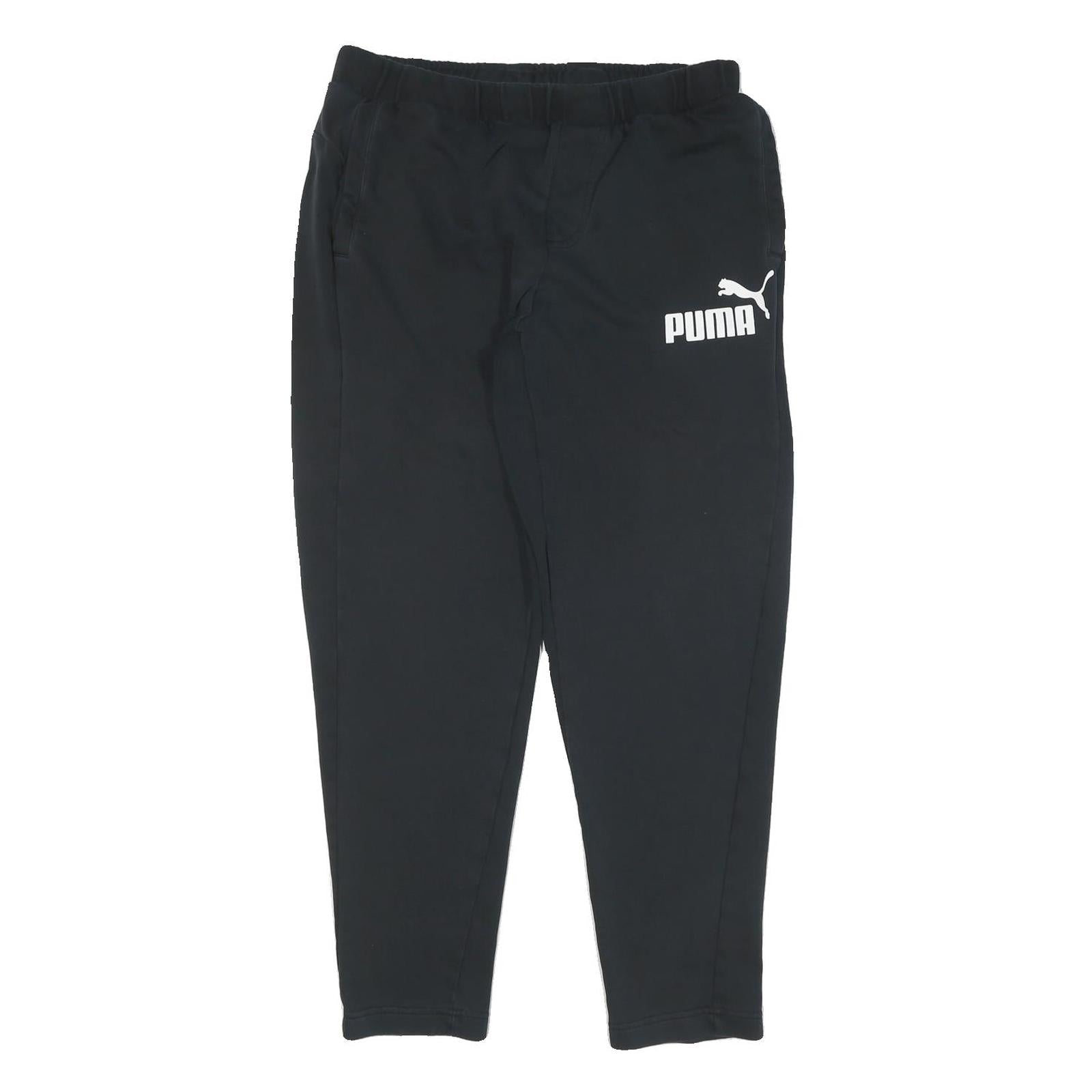 Buy PUMA Mens Joggers Black L W32 L30 Cotton Blend Slim Tapered Fit Logo Print Refurbished - $25.99 PUMA Mens Joggers Black L W32 L30 Cotton Blend Slim Tapered Fit Logo Print Refurbished - N/A refurbished available on Cerqular