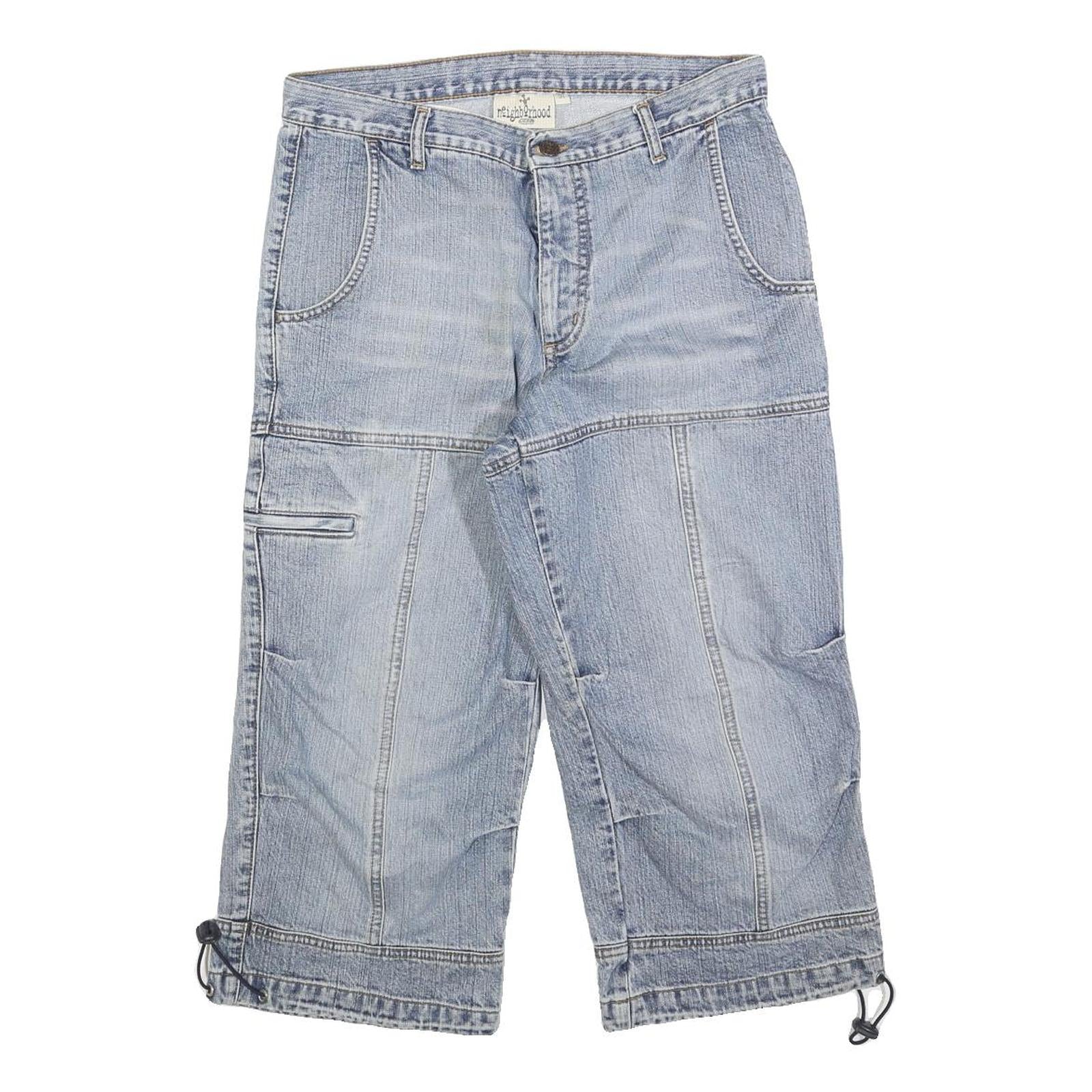 NEIGHBORHOOD Mens Shorts Blue Patchwork M W31 Cotton Blend Casual Cargo Refurbished - N/A refurbished available on Cerqular