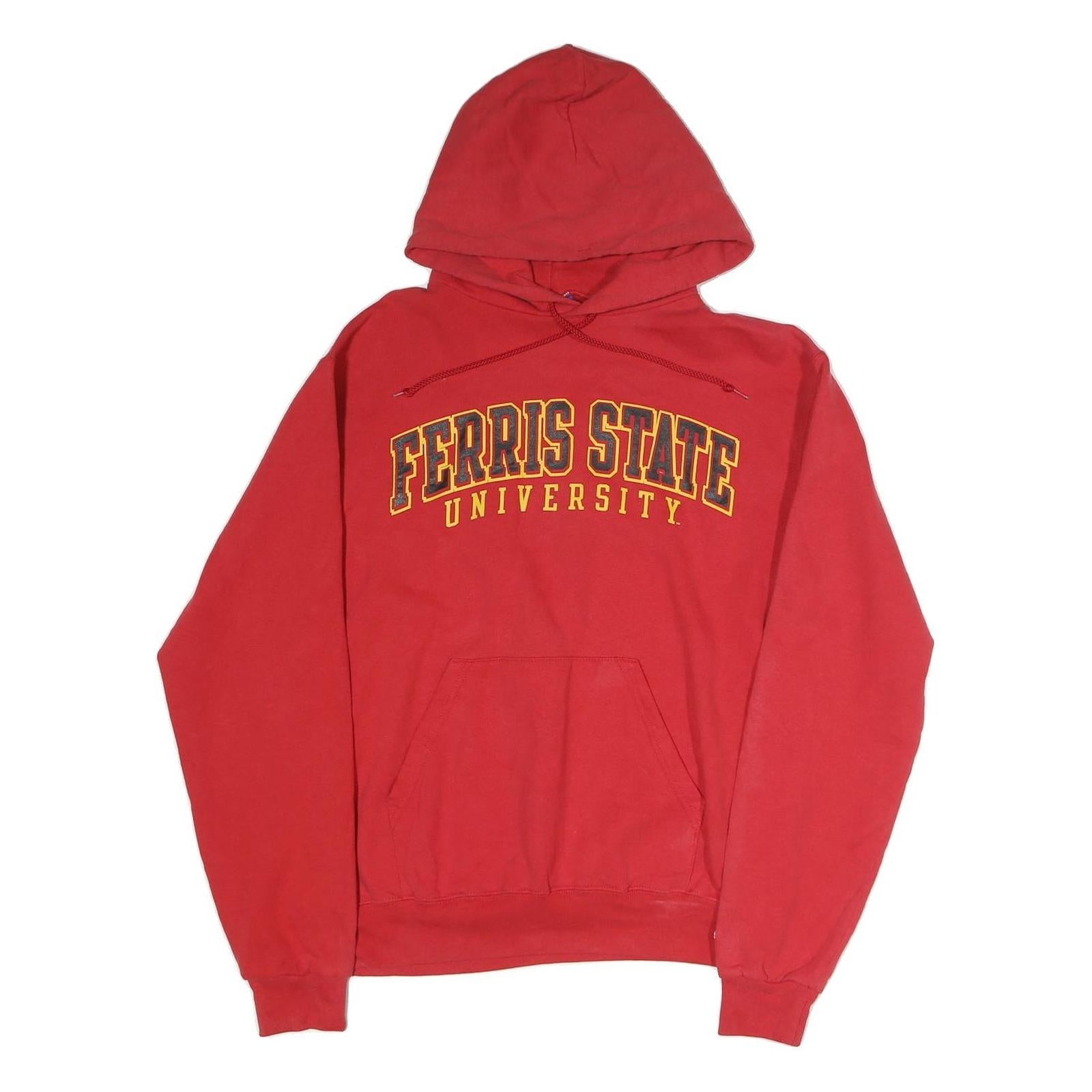 CHAMPION Mens Red Ferris State University Pullover Hoodie M Cotton Casual Refurbished - N/A refurbished available on Cerqular