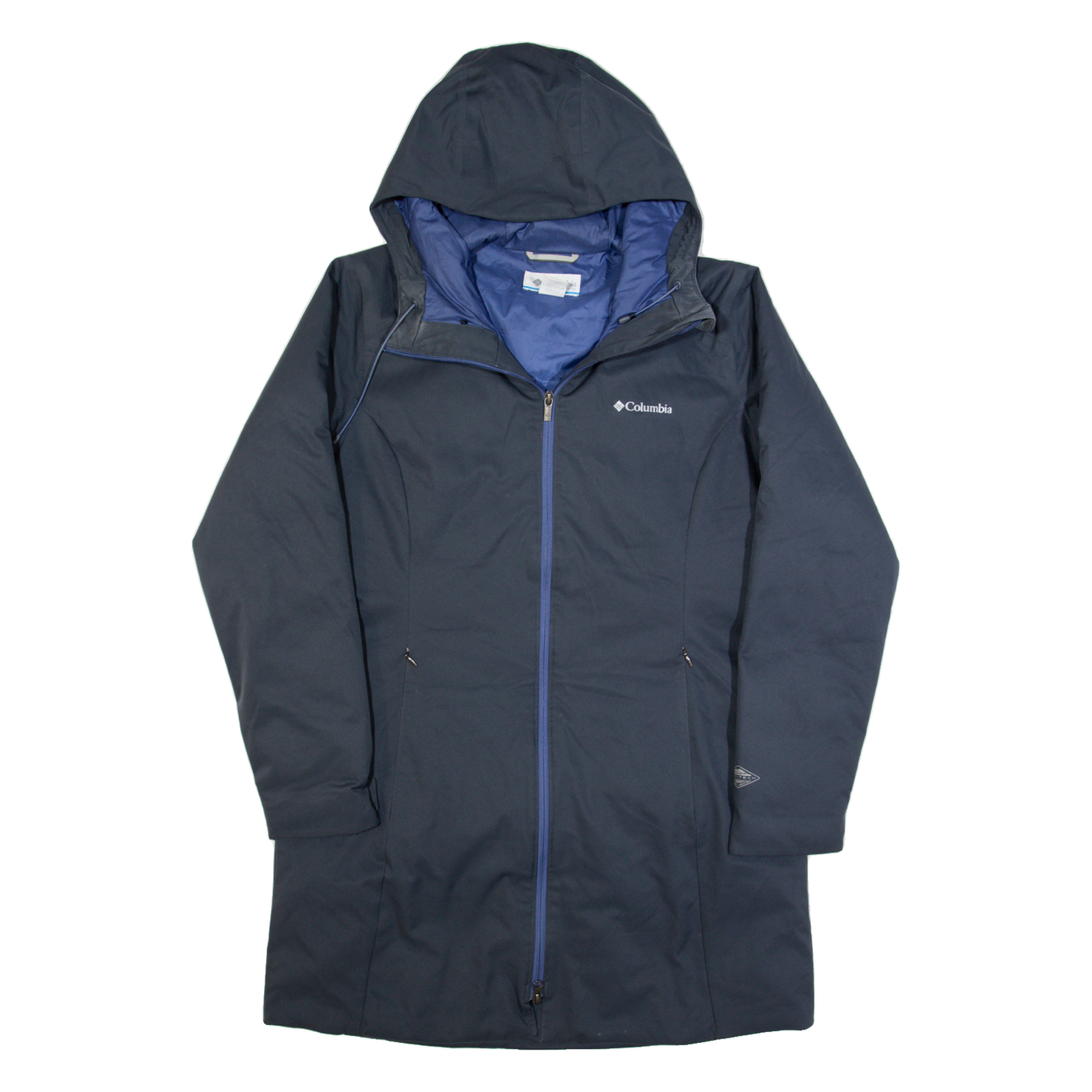 COLUMBIA Womens Coat Blue Hooded L Refurbished - N/A refurbished available on Cerqular
