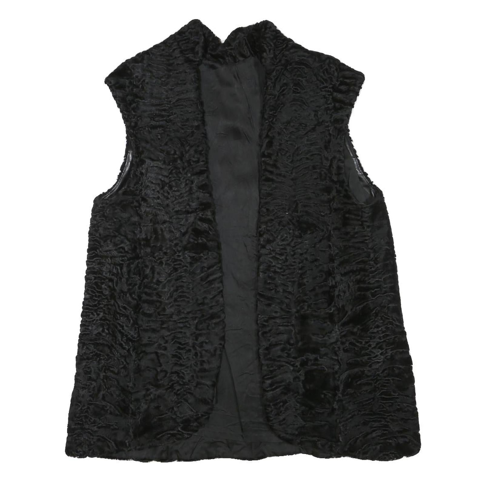Buy Womens Black Faux Fur Sleeveless Jacket M Polyester Blend Plush Warm Soft Refurbished - $37.69 Womens Black Faux Fur Sleeveless Jacket M Polyester Blend Plush Warm Soft Refurbished - N/A refurbished available on Cerqular