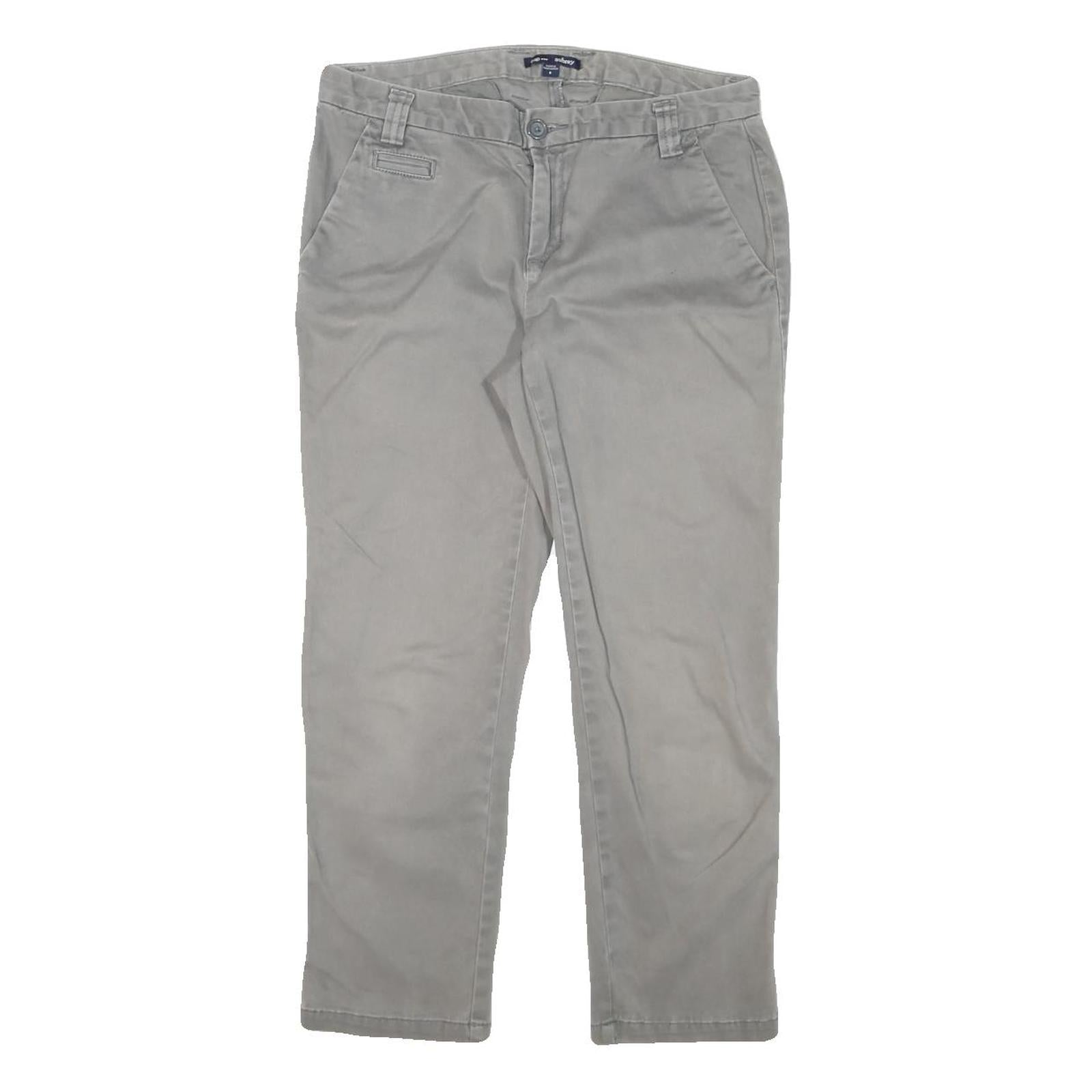 GAP Womens Cotton Blend Grey Slim Straight Trousers W30 L25 Casual Workwear Refurbished - N/A refurbished available on Cerqular