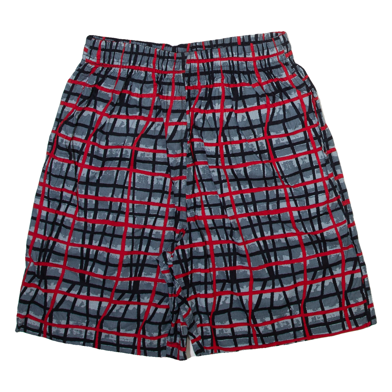 CAP FERRET Mens Casual Shorts Grey Relaxed Check L W26 Refurbished - N/A refurbished available on Cerqular