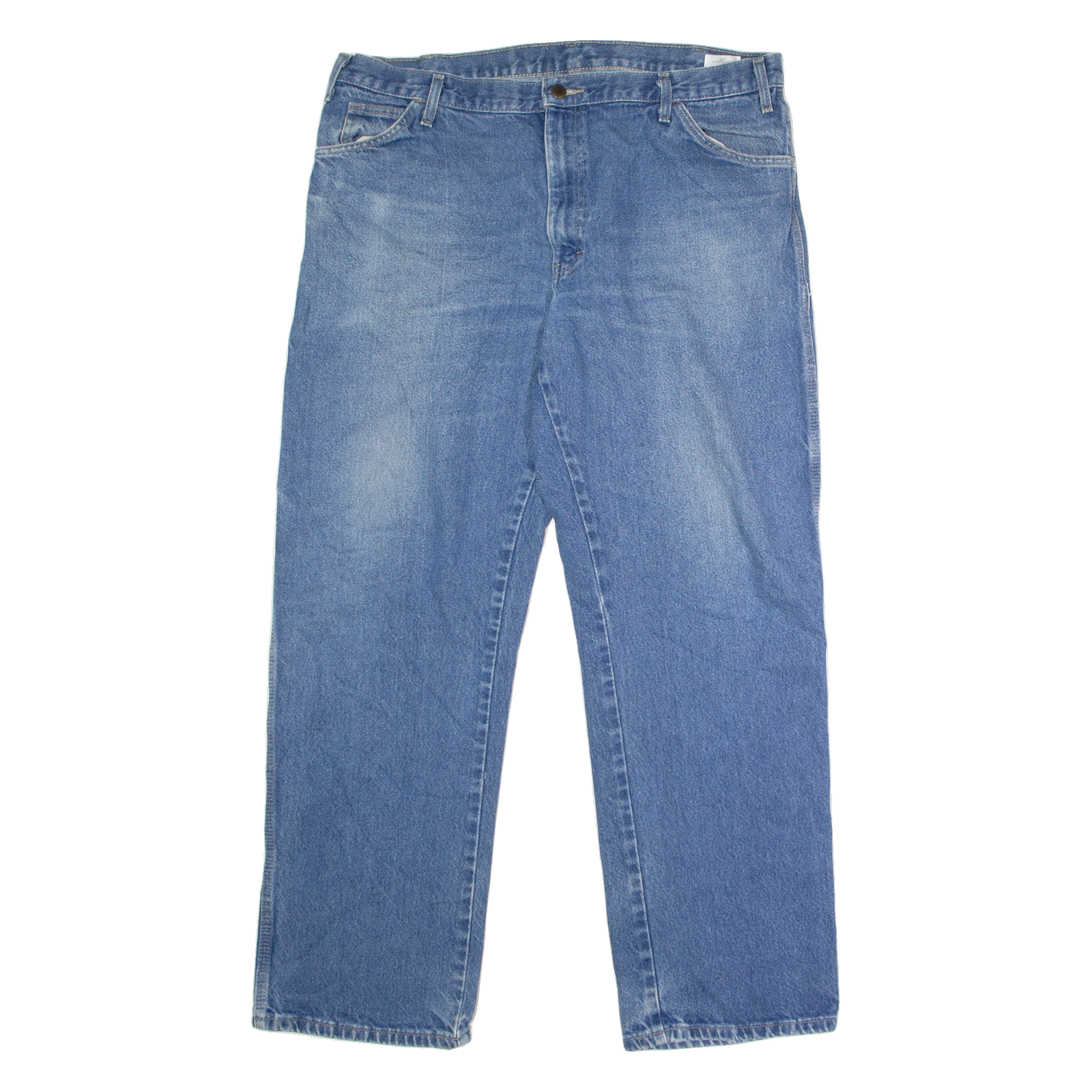 DICKIES Carpenter Mens Jeans Blue Regular Straight Stone Wash W38 L32 Refurbished - N/A refurbished available on Cerqular