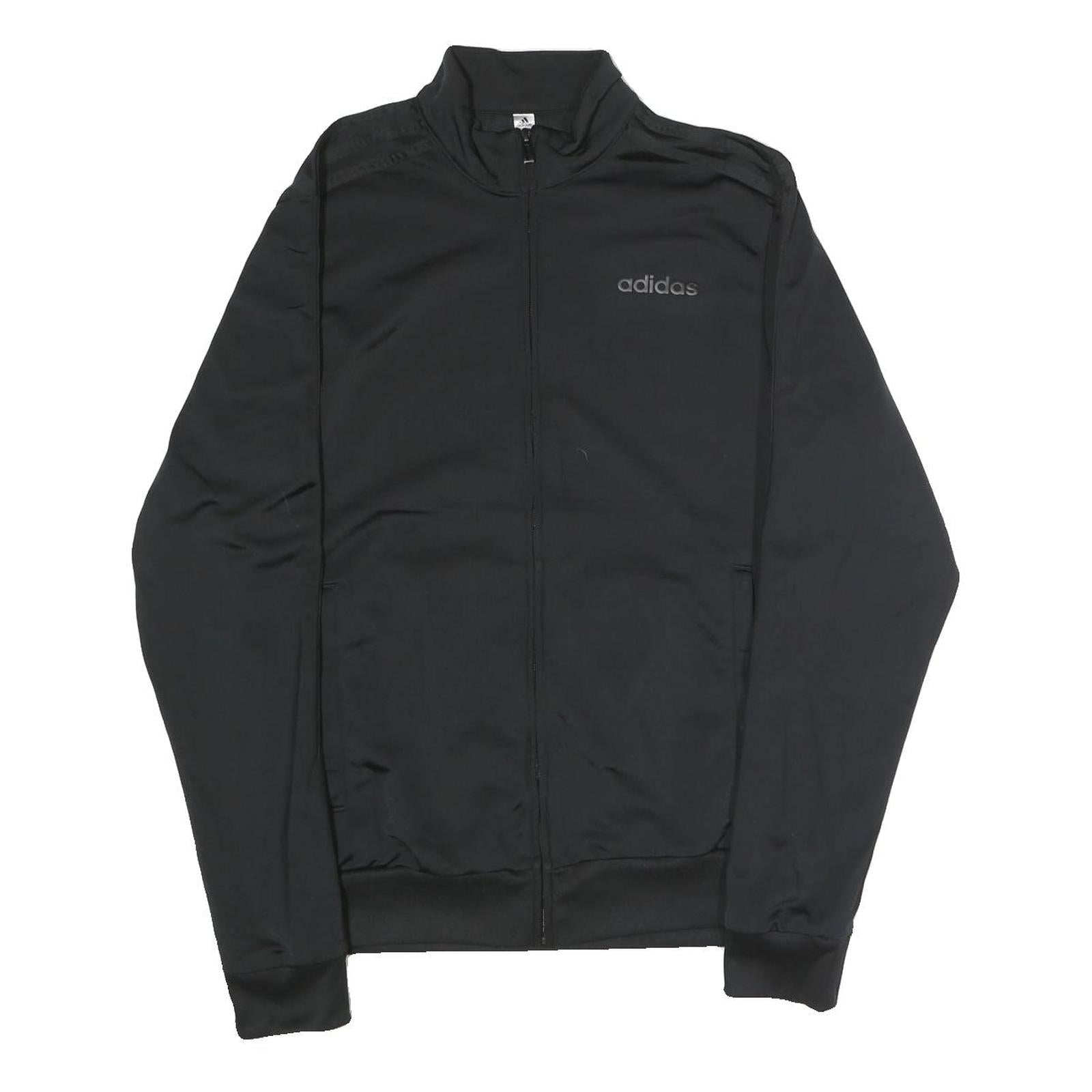 ADIDAS Mens Black Coach Jacket S Polyester Plain Zip Athletic Sportswear Refurbished - N/A refurbished available on Cerqular