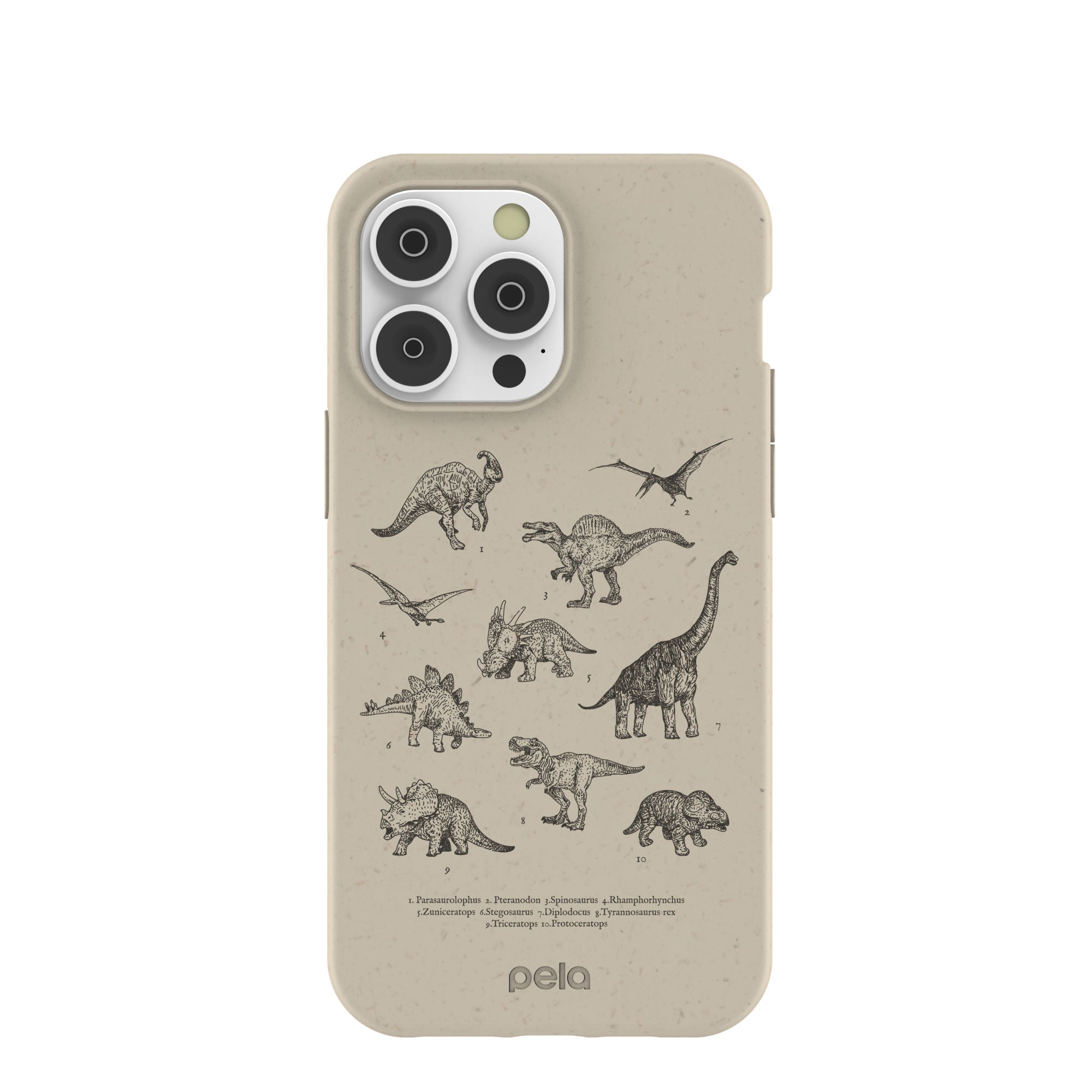 London Fog Dinosaurology iPhone 14 Pro Max Case Refurbished - Pela Case refurbished available on Cerqular