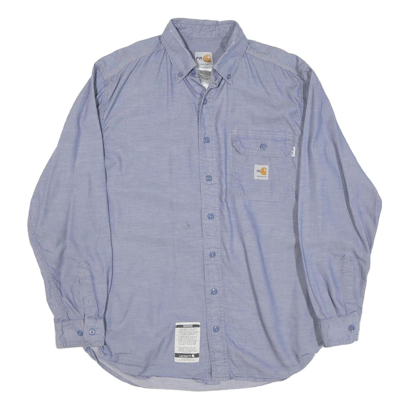 Buy CARHARTT Mens Blue Cotton Blend Button-Down Long Sleeve Shirt M Casual Workwear Refurbished - $50.69 CARHARTT Mens Blue Cotton Blend Button-Down Long Sleeve Shirt M Casual Workwear Refurbished - N/A refurbished available on Cerqular