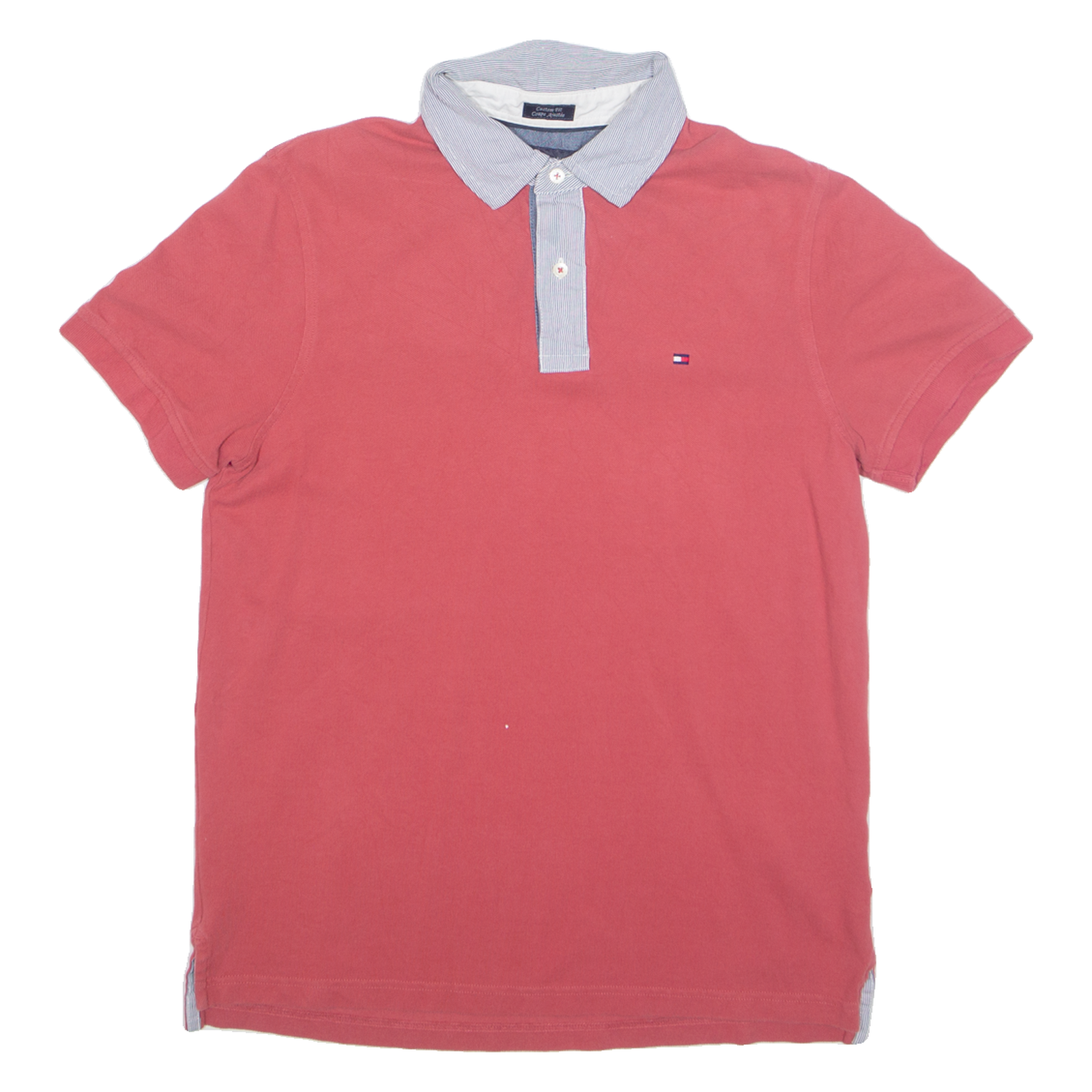 TOMMY HILFIGER Mens Polo Shirt Red M Refurbished - N/A refurbished available on Cerqular