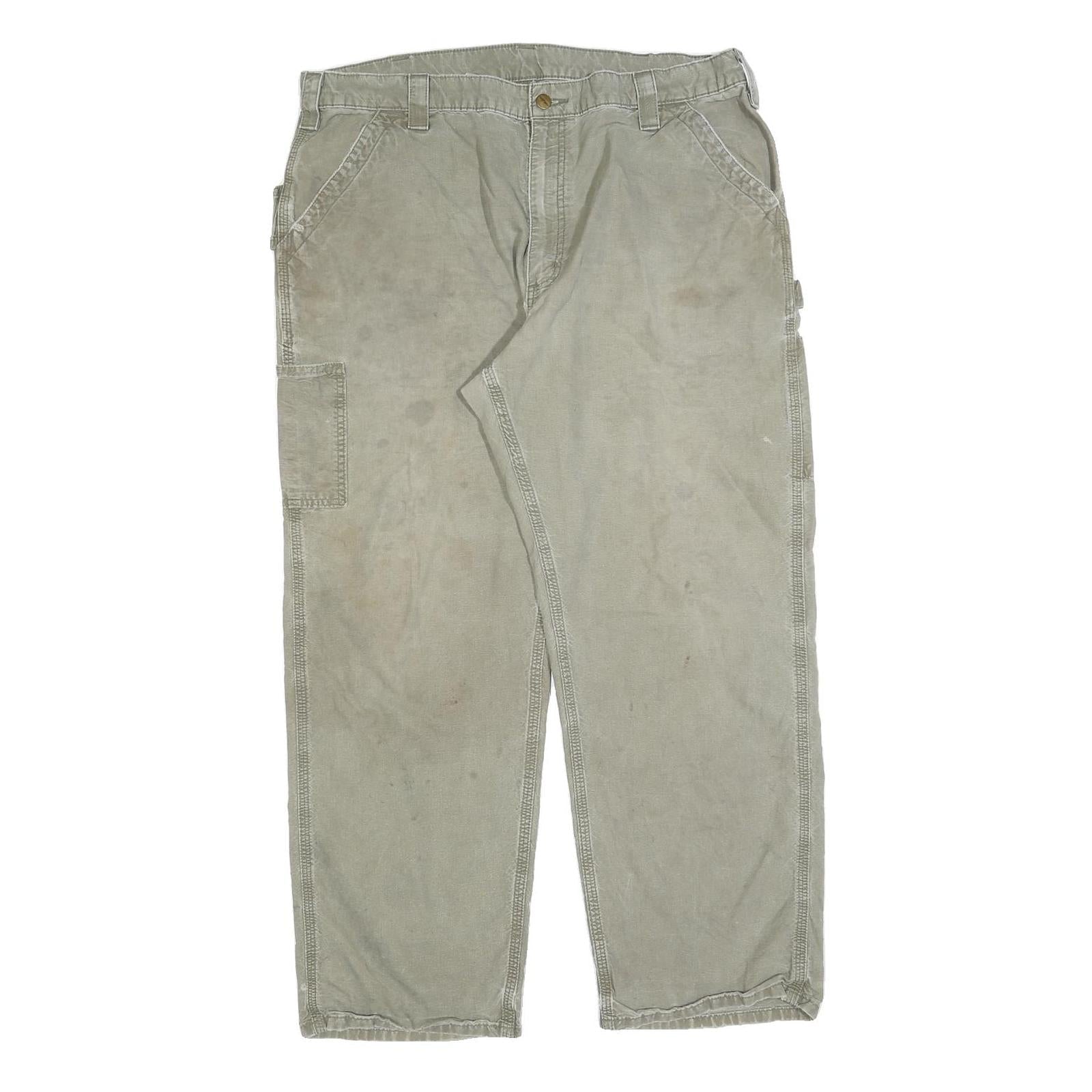 CARHARTT Mens Cotton Blend Relaxed Straight Trousers W40 L29 Workwear Utility Refurbished - N/A refurbished available on Cerqular