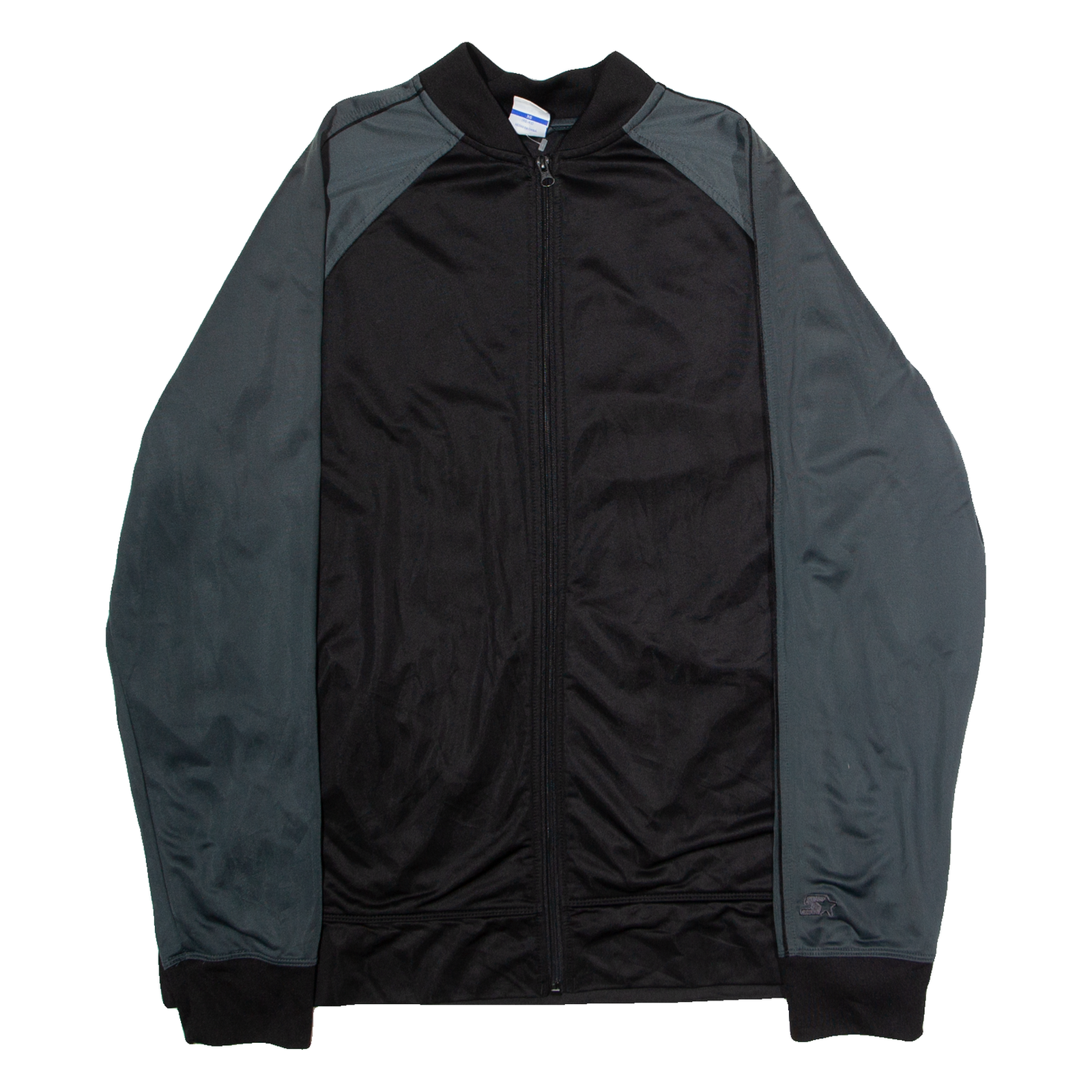 STARTER Mens Track Jacket Black Colourblock XL Refurbished - N/A refurbished available on Cerqular