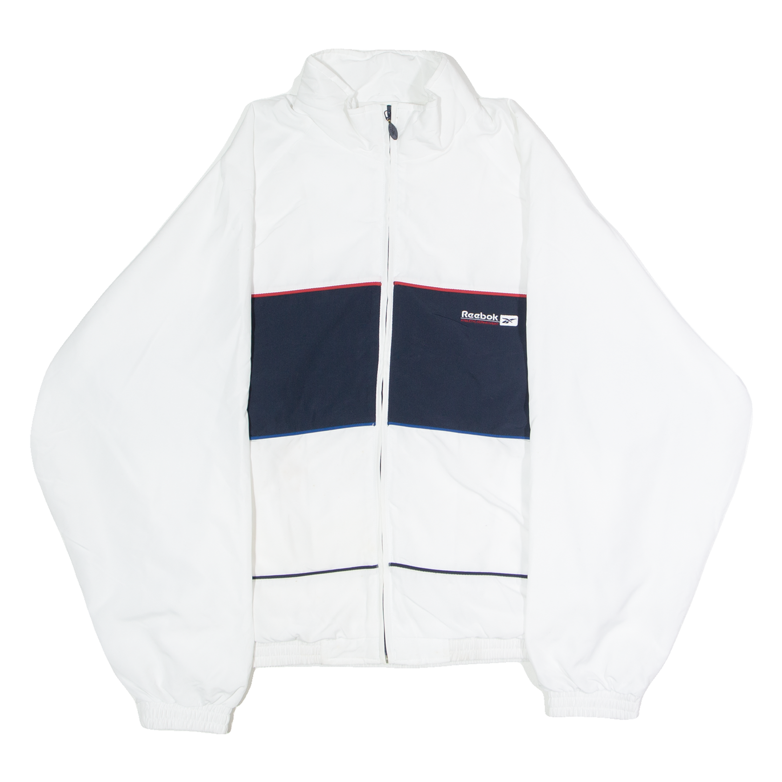 Buy REEBOK Mens Track Jacket White Colourblock L Refurbished - $31.19 REEBOK Mens Track Jacket White Colourblock L Refurbished - N/A refurbished available on Cerqular
