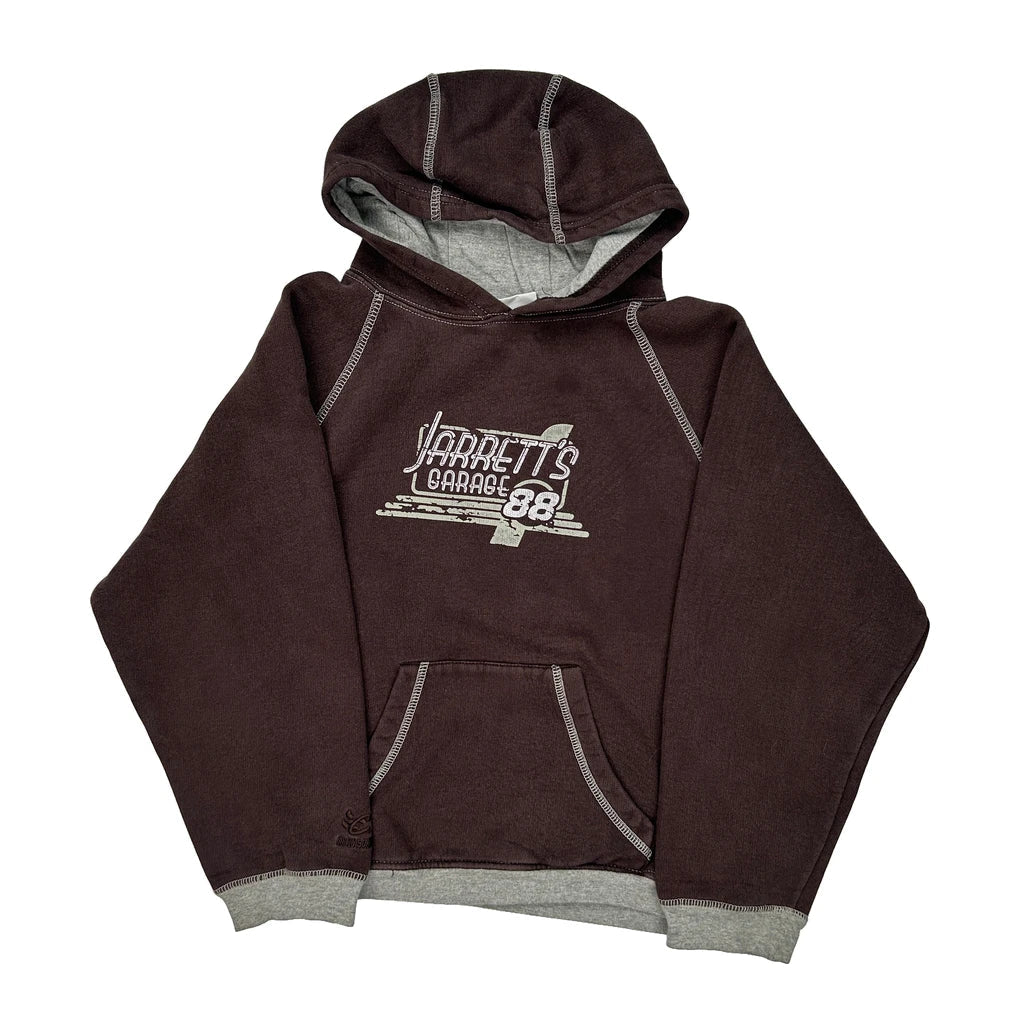 Chase Authentics Graphic Hoodie - Small Grey Cotton Refurbished - Thrifted (note: this is a term often used to describe second- refurbished available on Cerqular