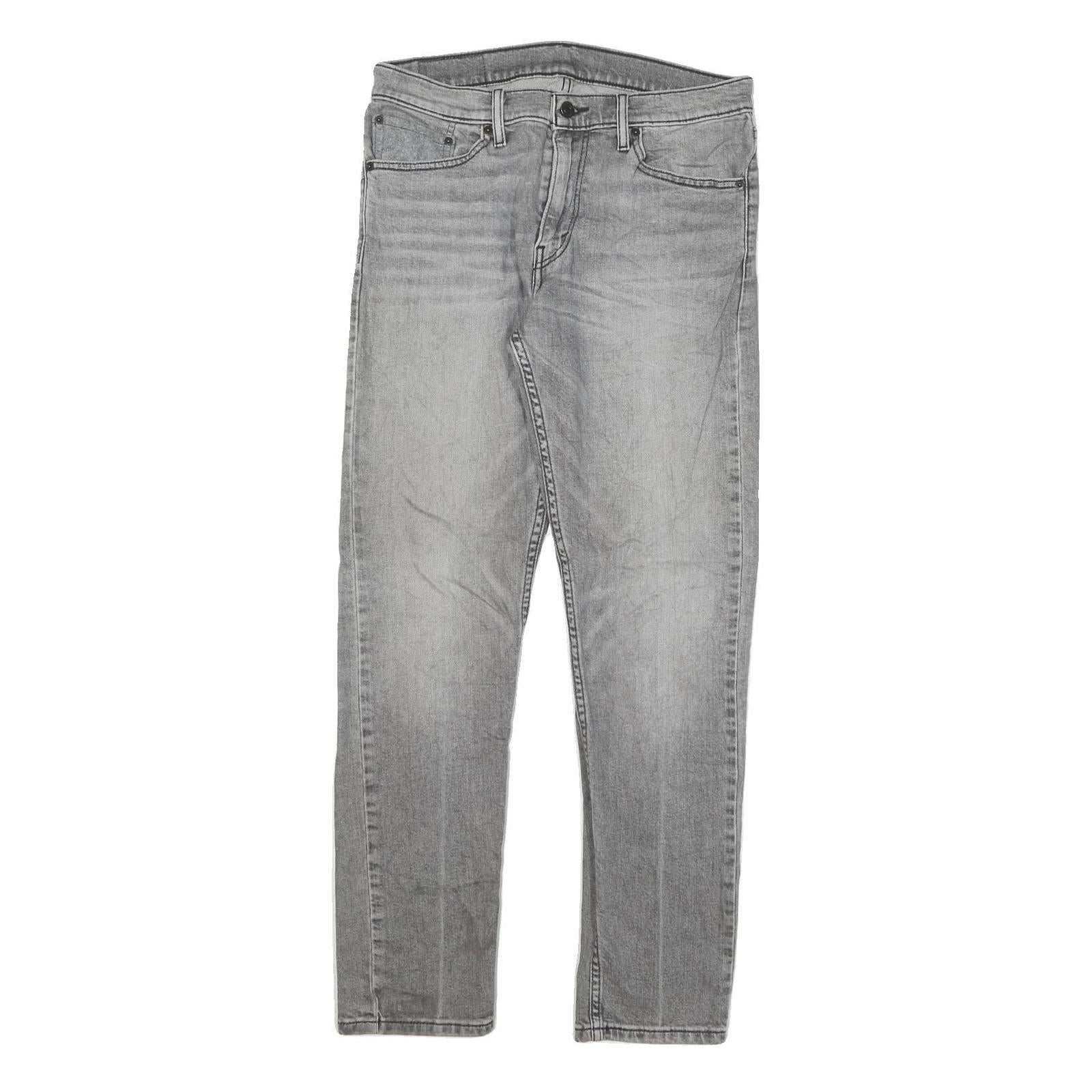 LEVI'S Mens Jeans Grey Slim Skinny Denim Light W31 L30 Classic Cotton Blend Zip Refurbished - N/A refurbished available on Cerqular