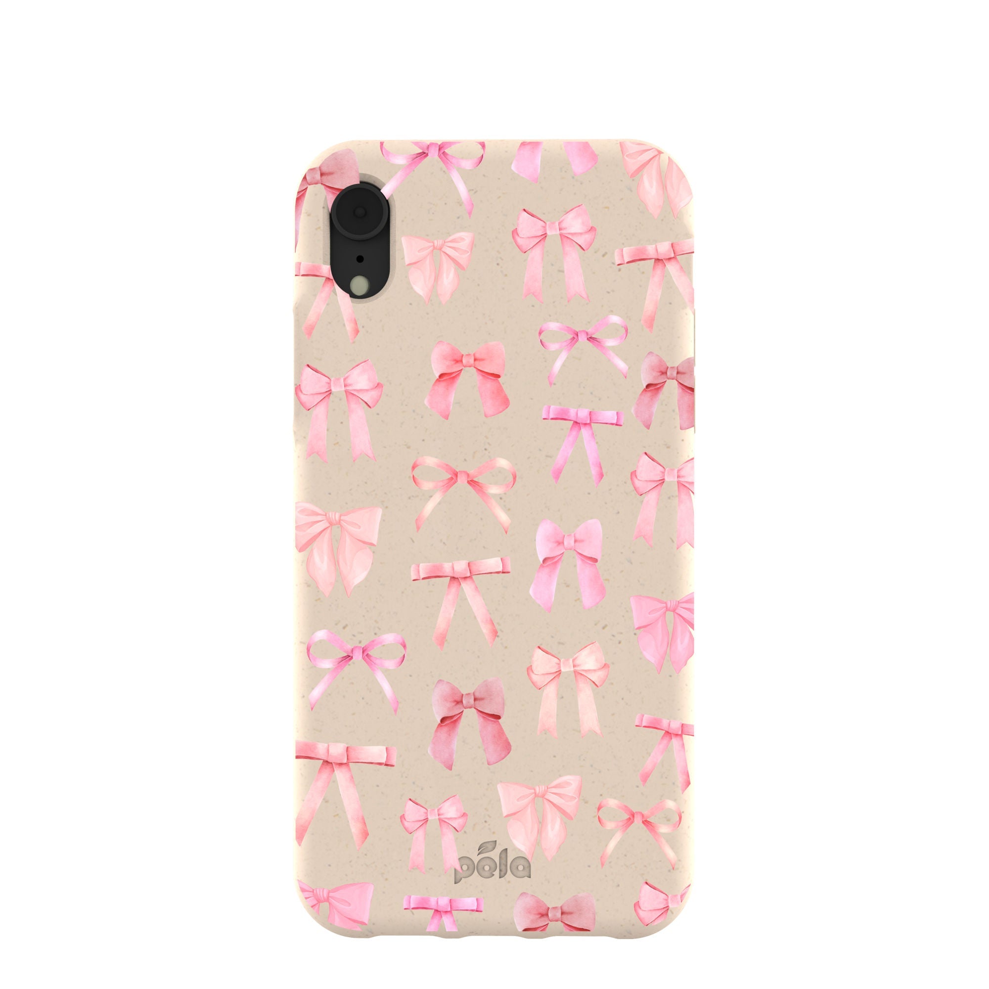 Seashell Rosy Bows iPhone XR Case Refurbished - Pela Case refurbished available on Cerqular
