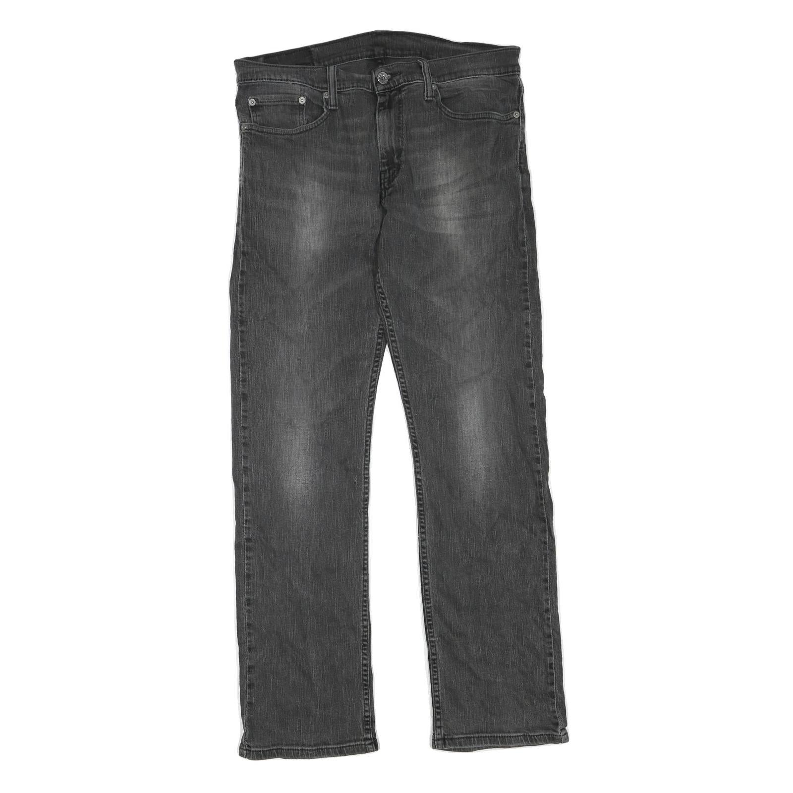 LEVI'S Mens Regular Fit Black Denim Jeans W34 L32 Zip Cotton Blend Classic Refurbished - N/A refurbished available on Cerqular