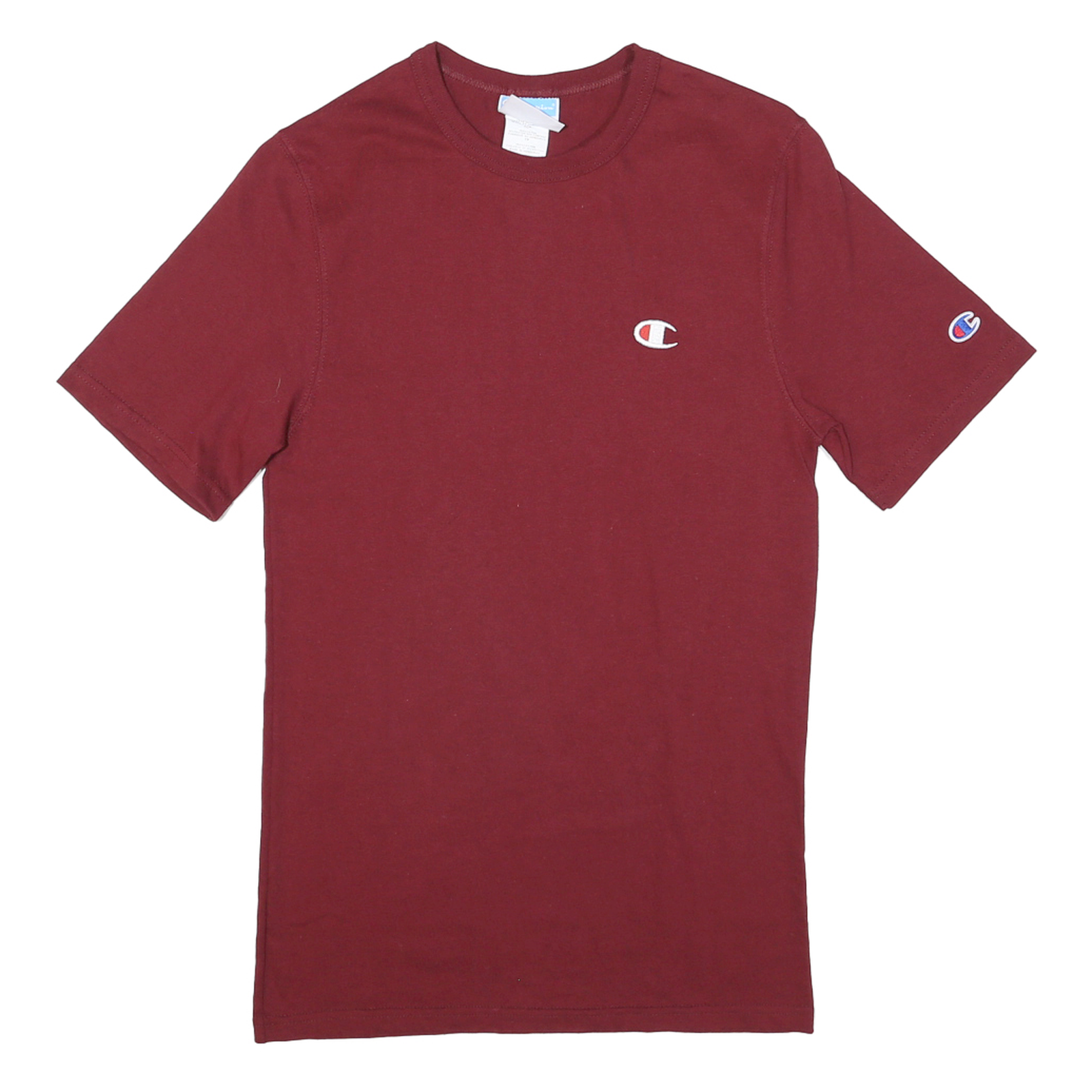 CHAMPION Mens Maroon Crew Neck Short Sleeve T-Shirt XS Classic Cotton Blend Refurbished - N/A refurbished available on Cerqular