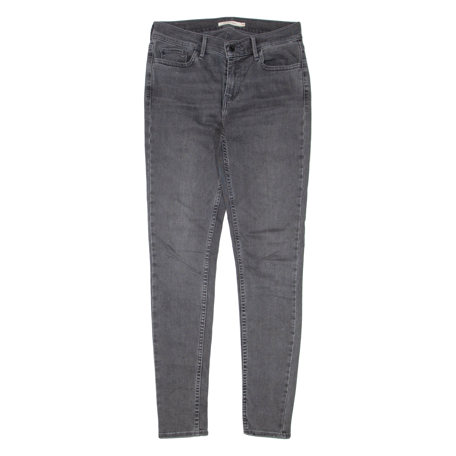 LEVI'S 710 Womens Jeans Grey Regular Skinny W28 L30 Refurbished - N/A refurbished available on Cerqular