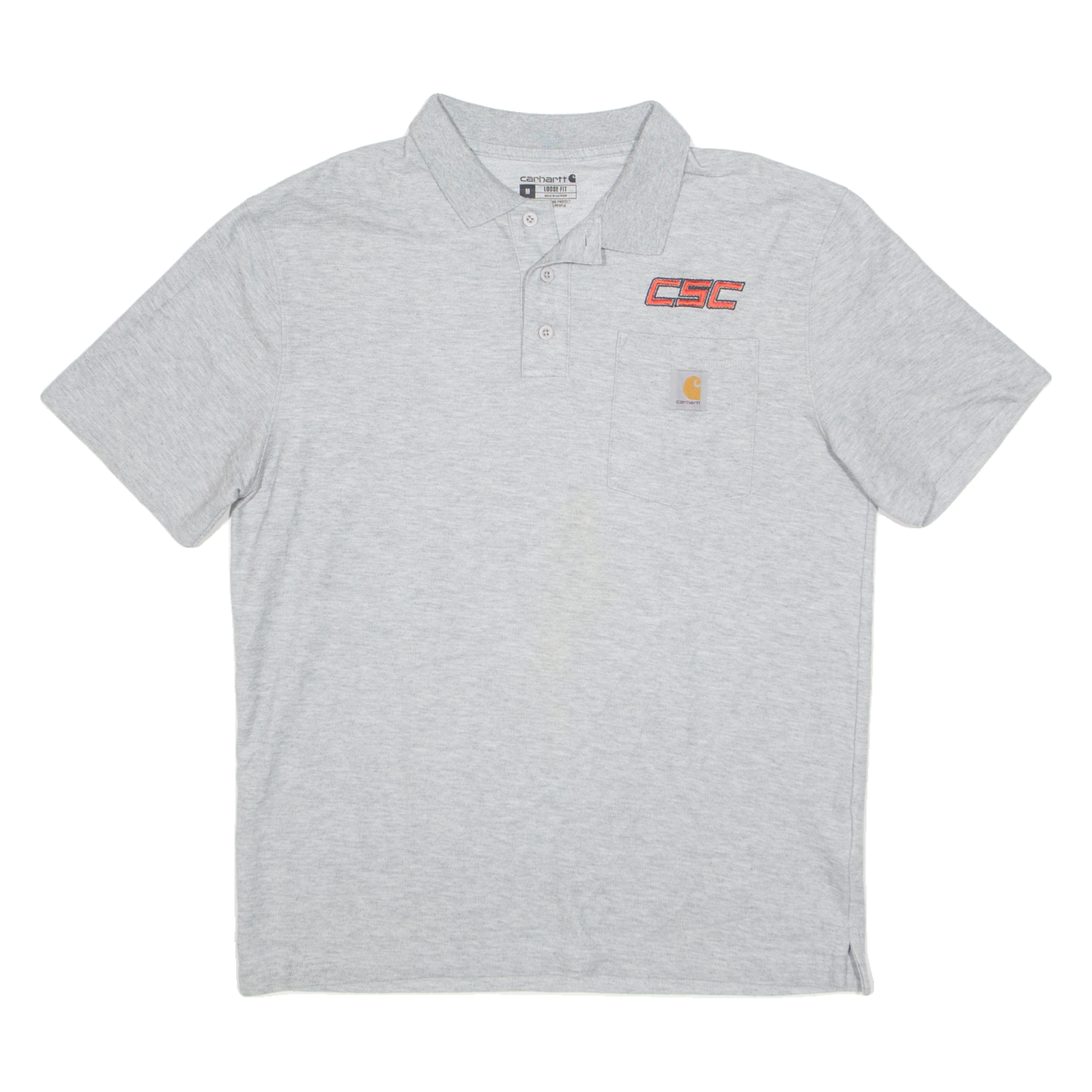 CARHARTT Worker Mens Polo Shirt Grey M Refurbished - N/A refurbished available on Cerqular