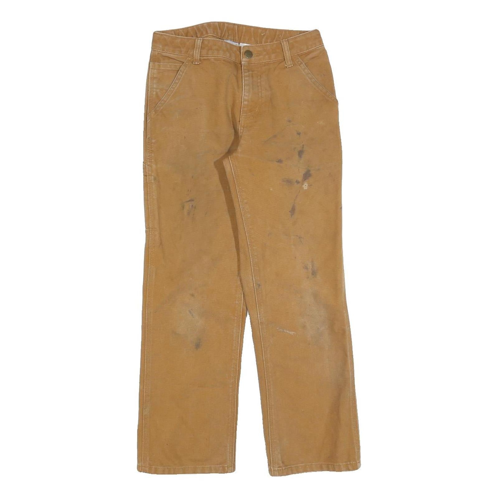 CARHARTT Boys Cotton Relaxed Straight Trousers W25 L26 Workwear Casual Refurbished - N/A refurbished available on Cerqular