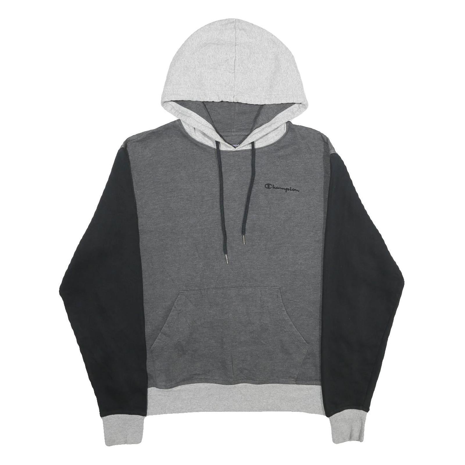 Buy CHAMPION Mens Grey & Black Colourblock Pullover Hoodie M Cotton Blend Casual Refurbished - $33.79 CHAMPION Mens Grey & Black Colourblock Pullover Hoodie M Cotton Blend Casual Refurbished - N/A refurbished available on Cerqular