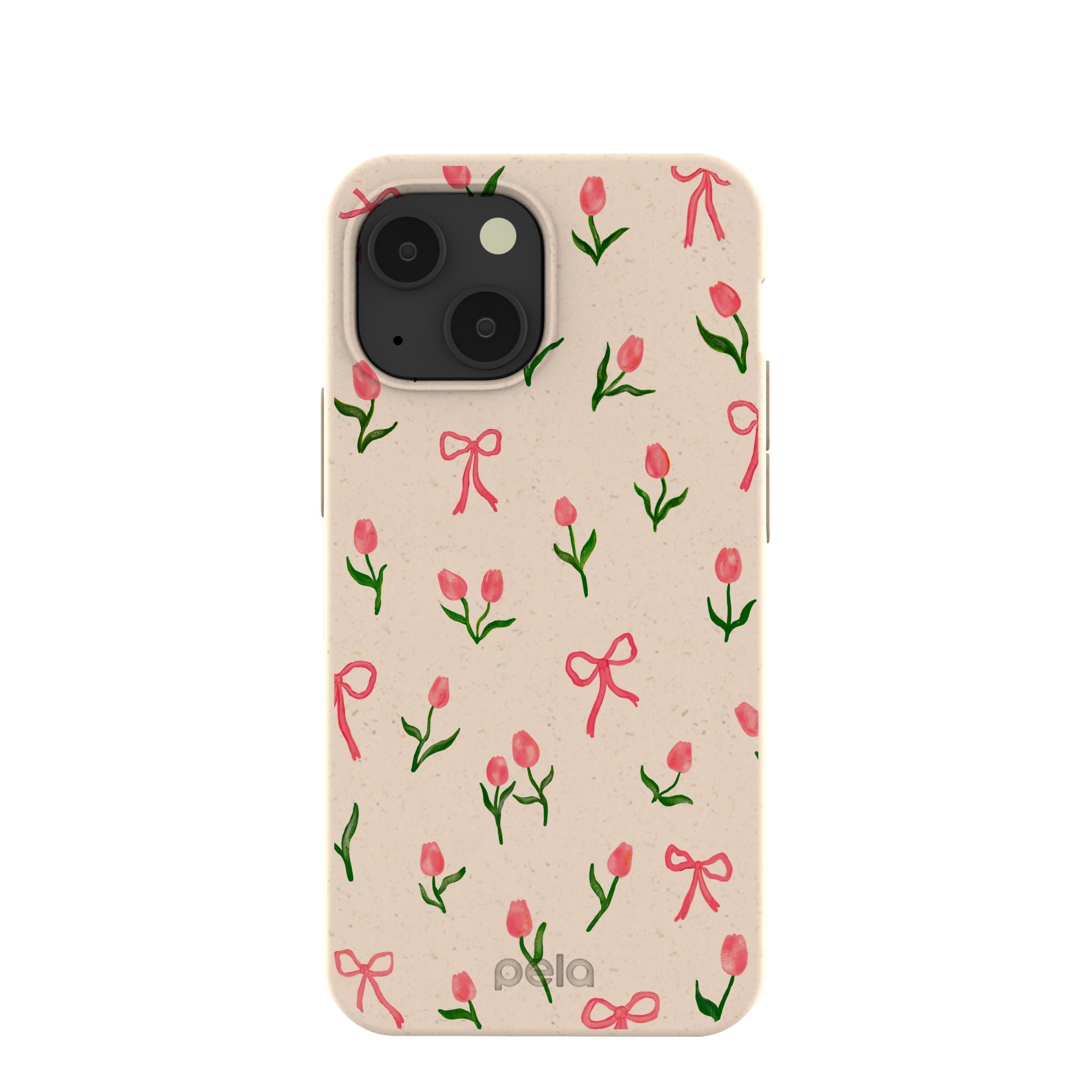 Seashell Tulip Bliss iPhone 13 Mini Case Refurbished - Pela Case refurbished available on Cerqular