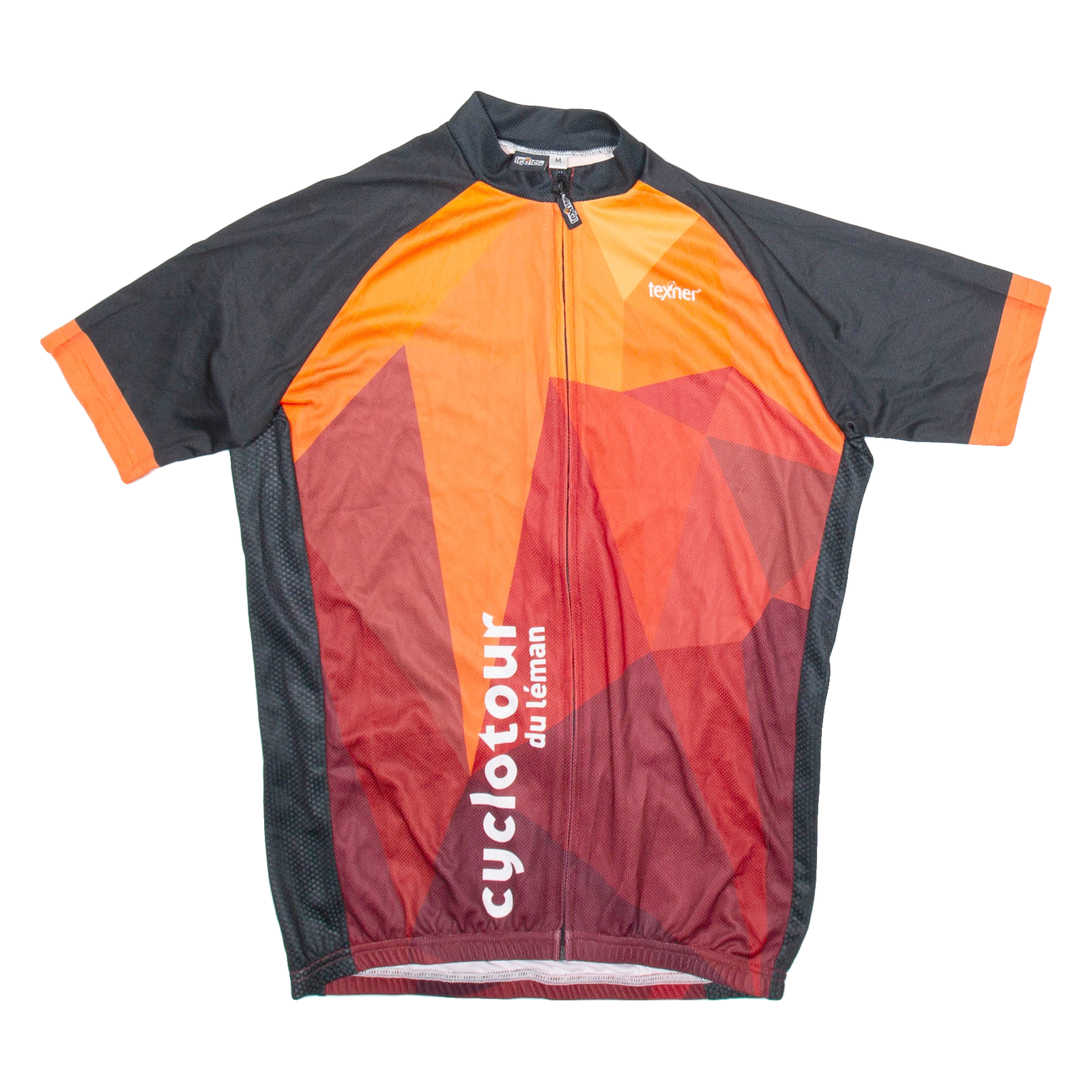 TEXNER Full Zip Cycling Mens Jersey Orange M Refurbished - N/A refurbished available on Cerqular