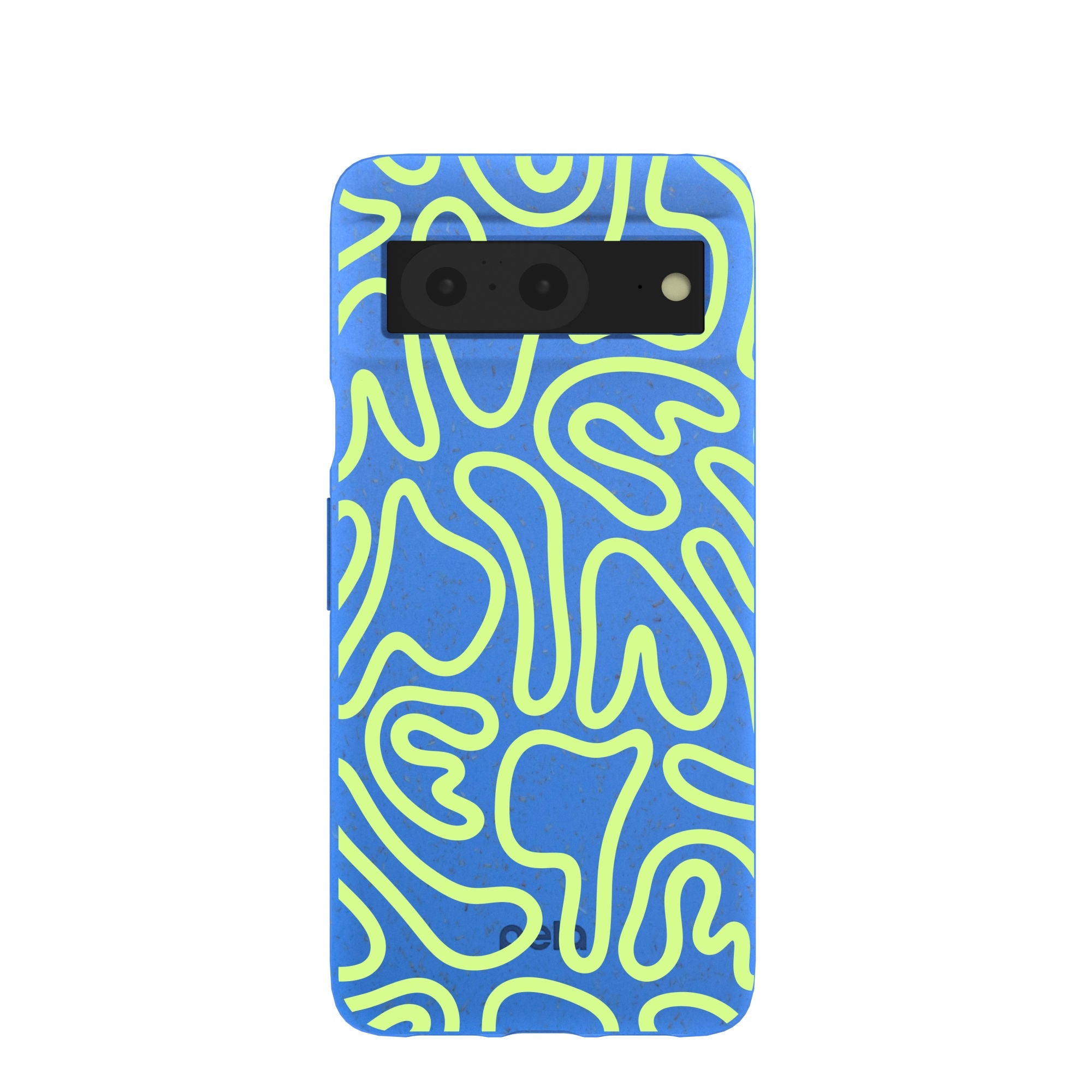 Electric Blue Dizzy Dreams Google Pixel 8 Case Refurbished - Pela Case refurbished available on Cerqular