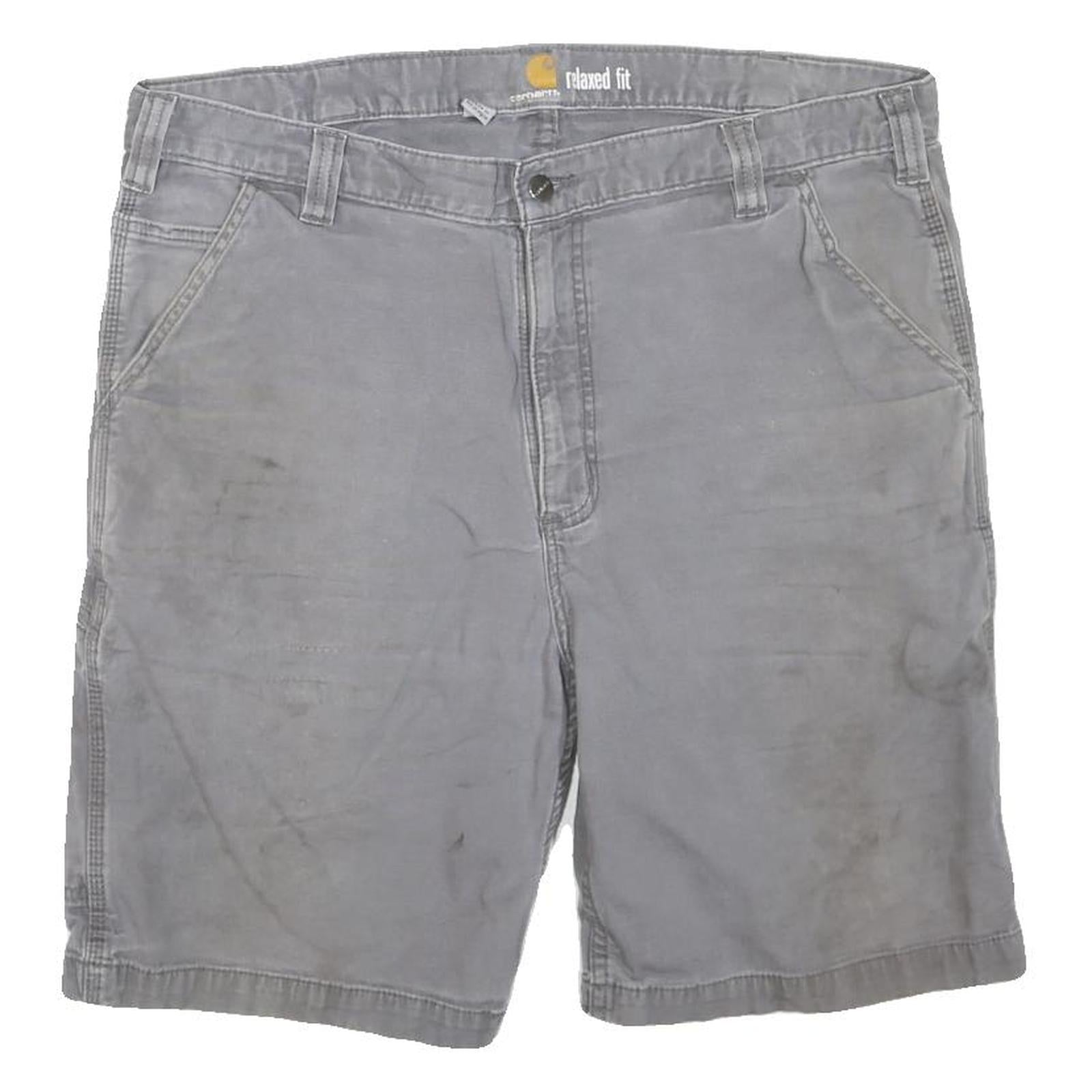 CARHARTT Mens Shorts Grey Casual Relaxed Fit L W38 Workwear Utility Cotton Blend Refurbished - N/A refurbished available on Cerqular
