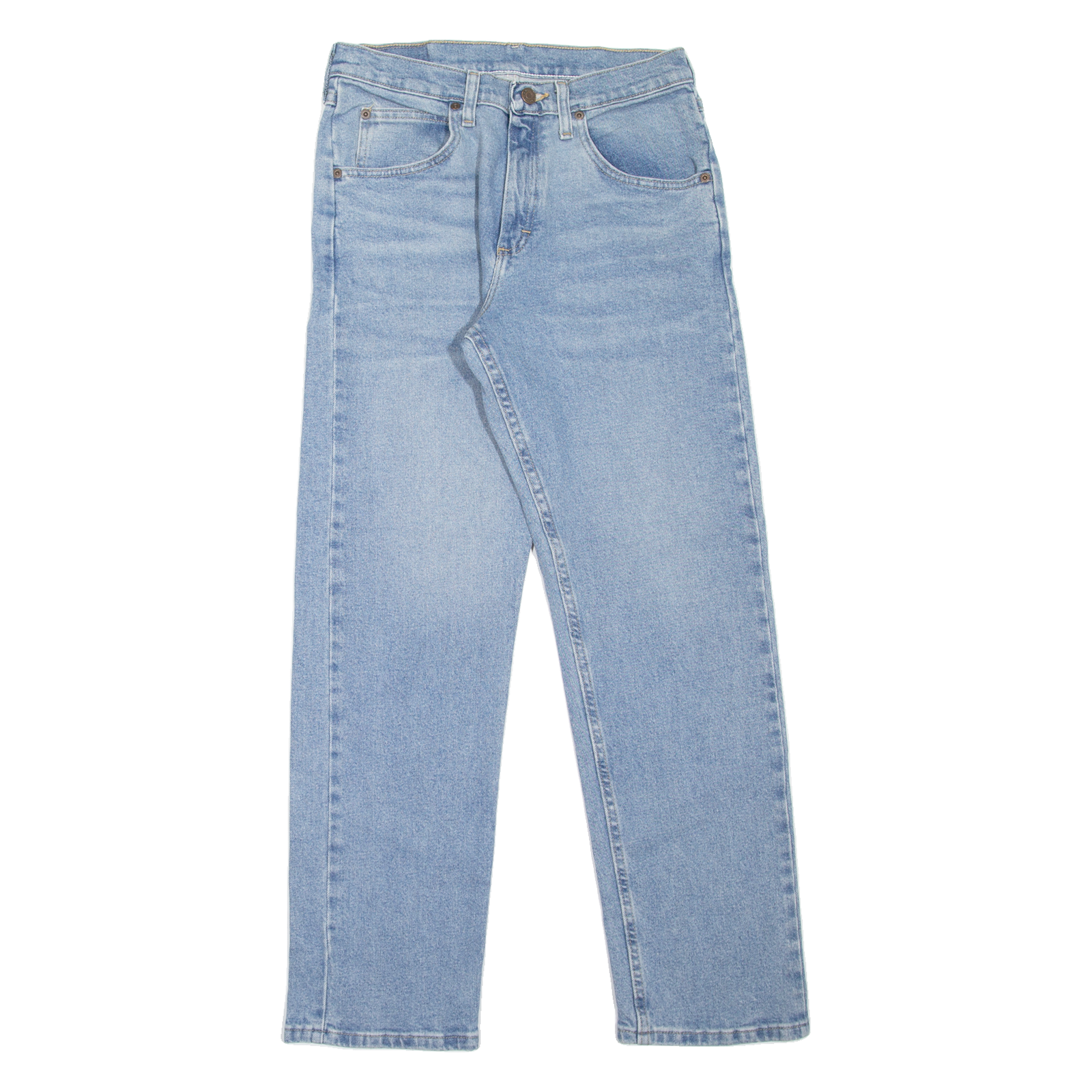 WRANGLER Mens Jeans Blue Regular Straight Stone Wash W28 L30 Refurbished - N/A refurbished available on Cerqular