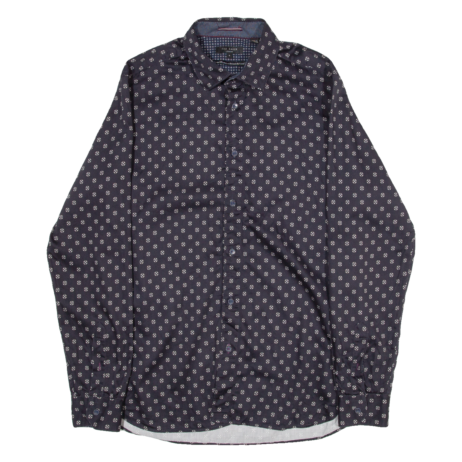 TED BAKER Mens Shirt Black Long Sleeve M Refurbished - N/A refurbished available on Cerqular
