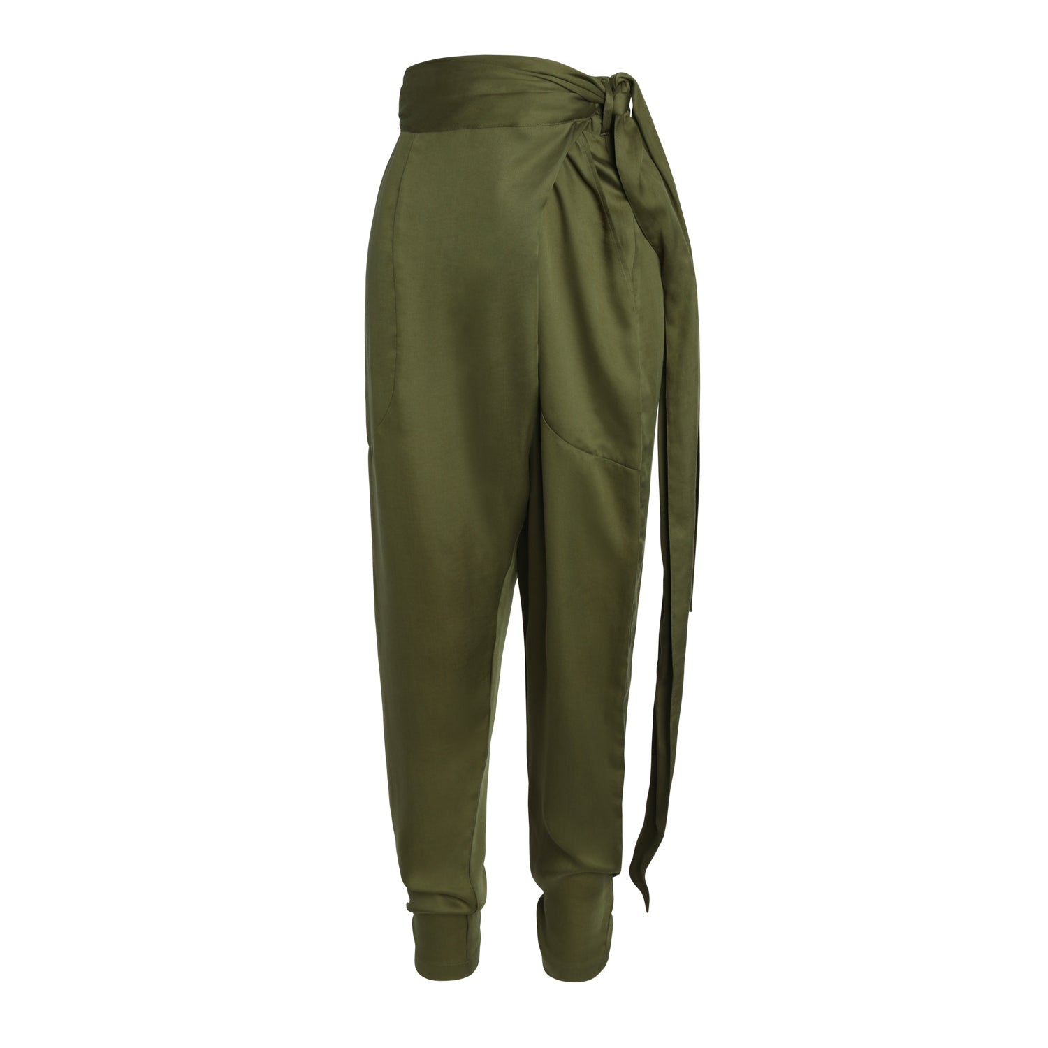 Lâcher Prise - Zenith Green Harem Pants Refurbished - Lacher Prise Apparel refurbished available on Cerqular