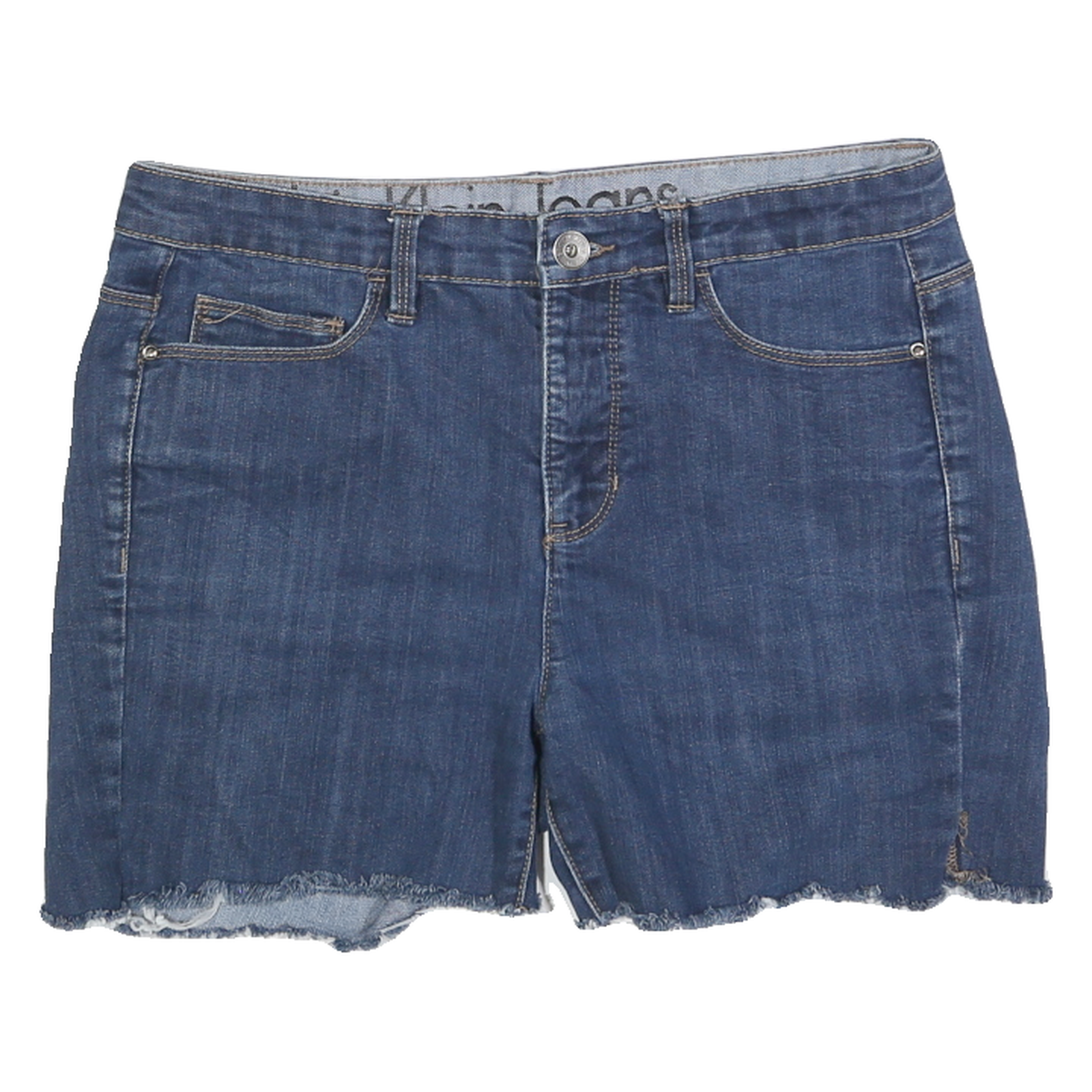 CALVIN KLEIN JEANS Womens Denim Blue Casual Shorts M W32 Raw Hem Refurbished - N/A refurbished available on Cerqular