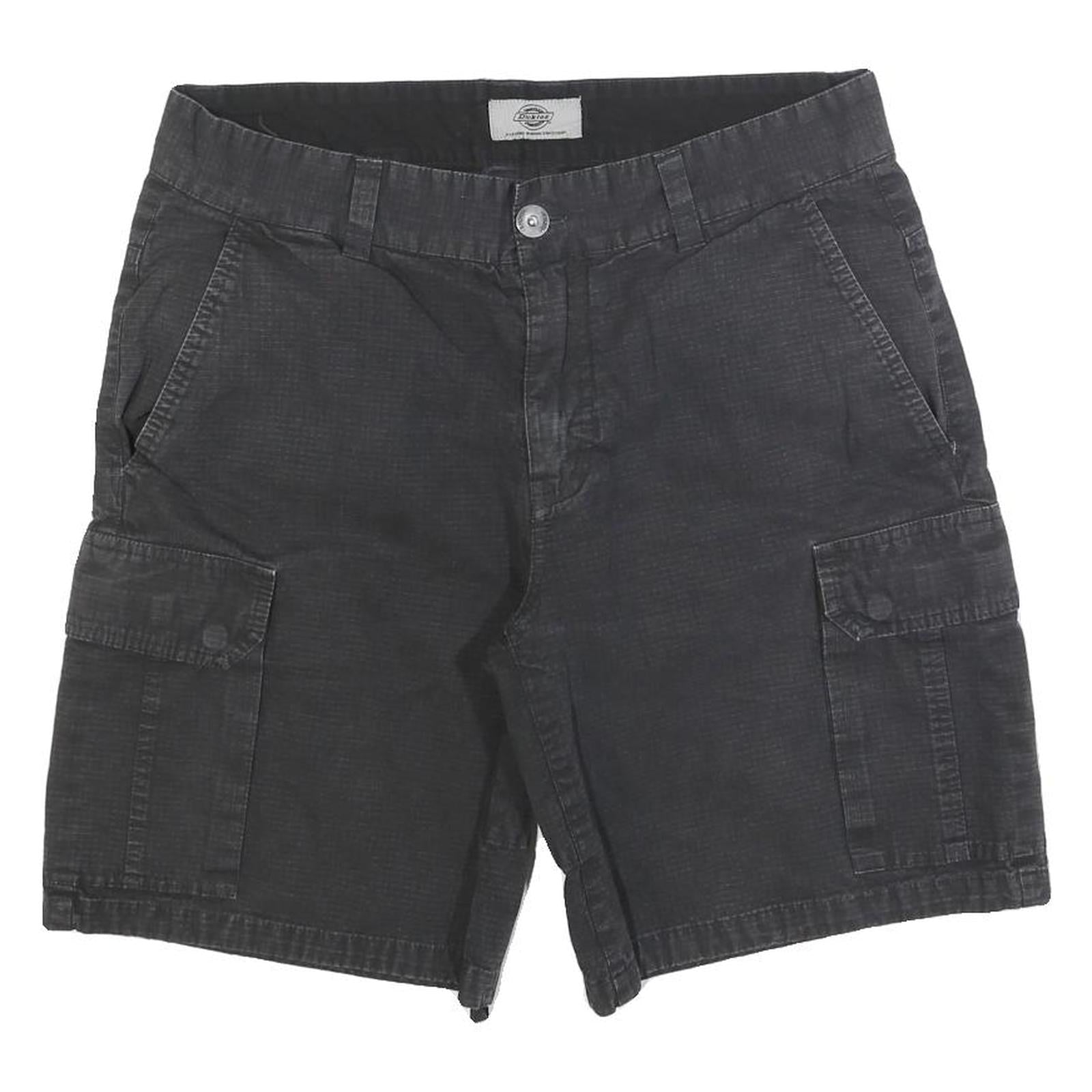 DICKIES Mens Shorts Black Cargo Cotton M W32 Workwear Casual Pockets Refurbished - N/A refurbished available on Cerqular