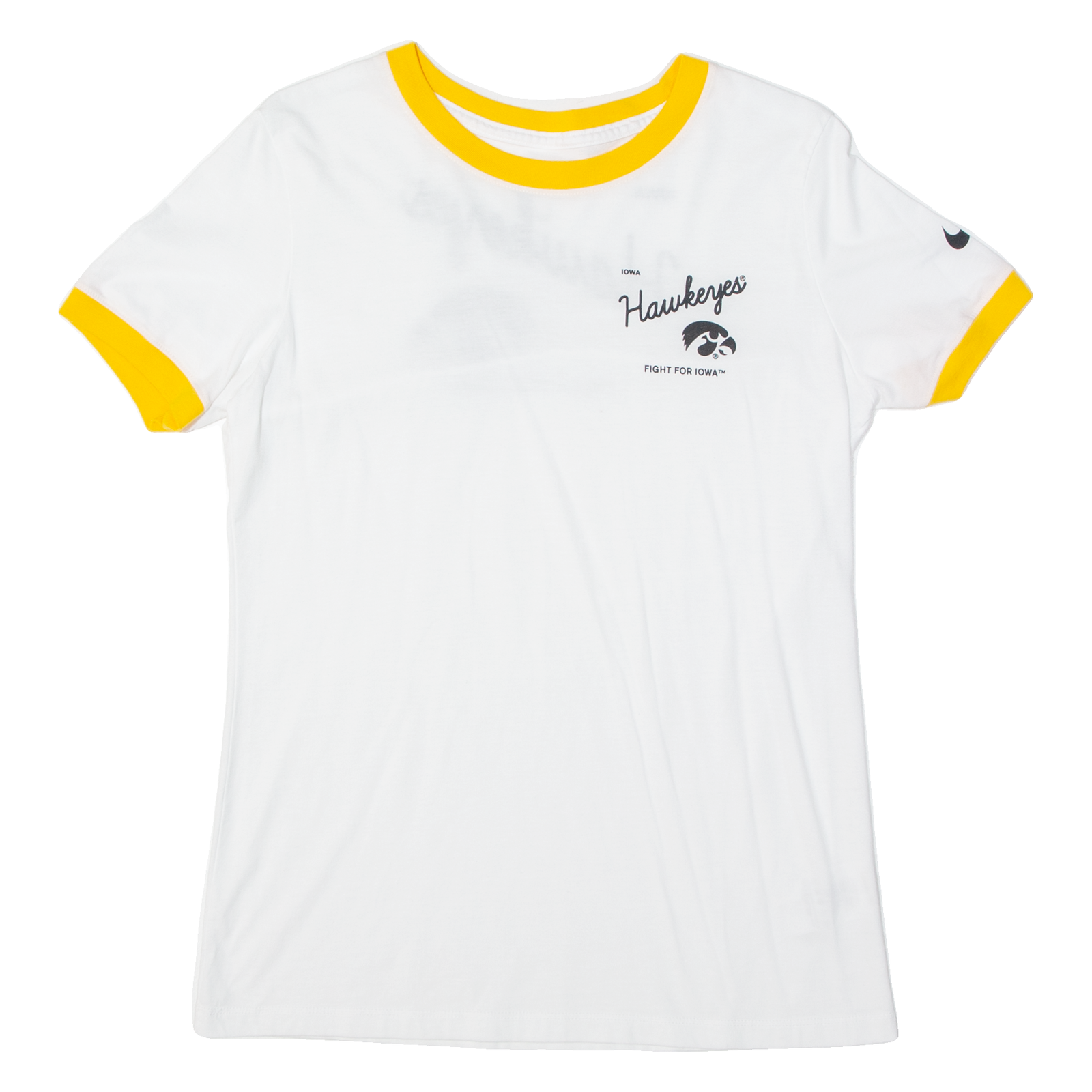 NIKE Iowa Hawkeyes Womens T-Shirt White USA S Refurbished - N/A refurbished available on Cerqular