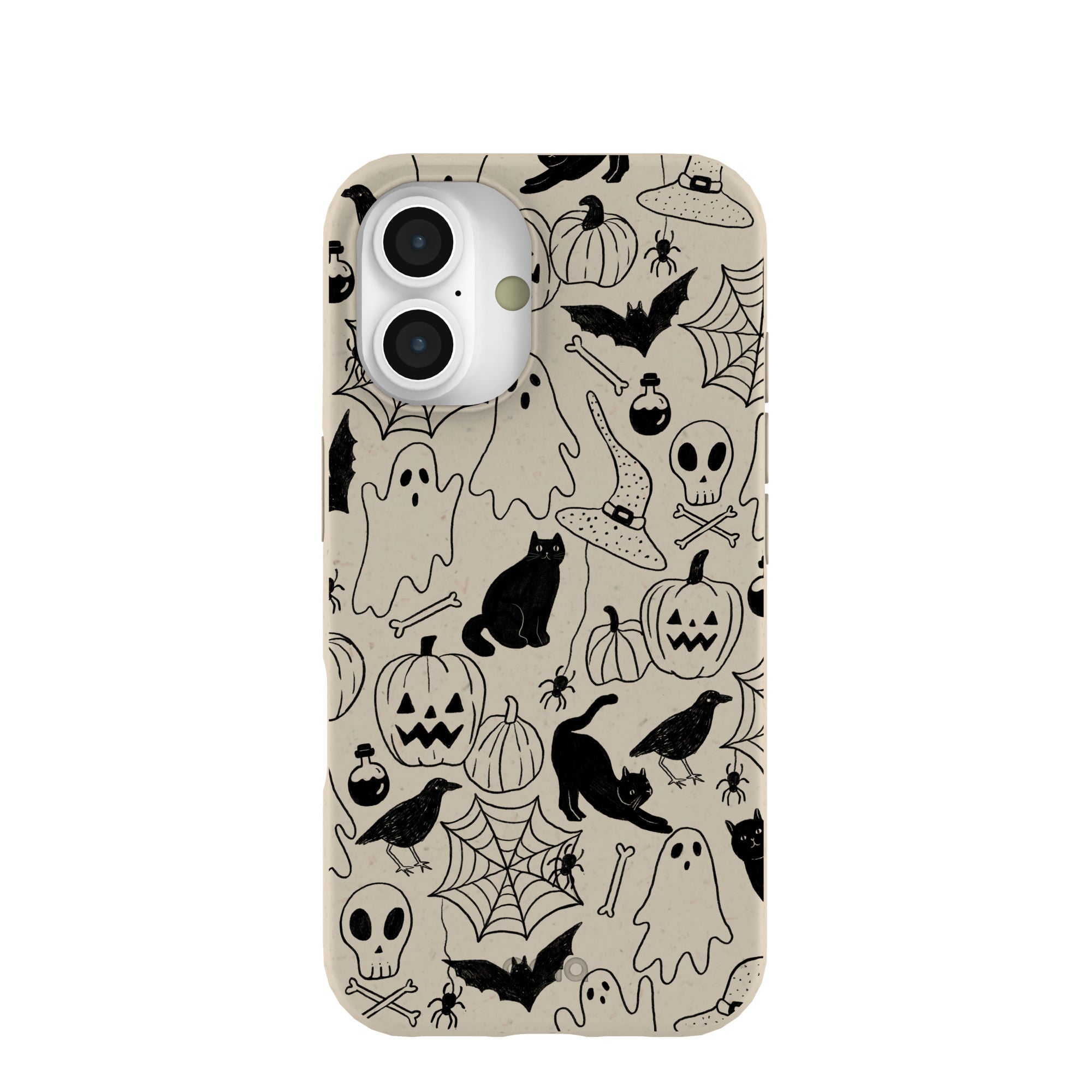London Fog Sketchy Spirits iPhone 16 Case Refurbished - Pela Case refurbished available on Cerqular