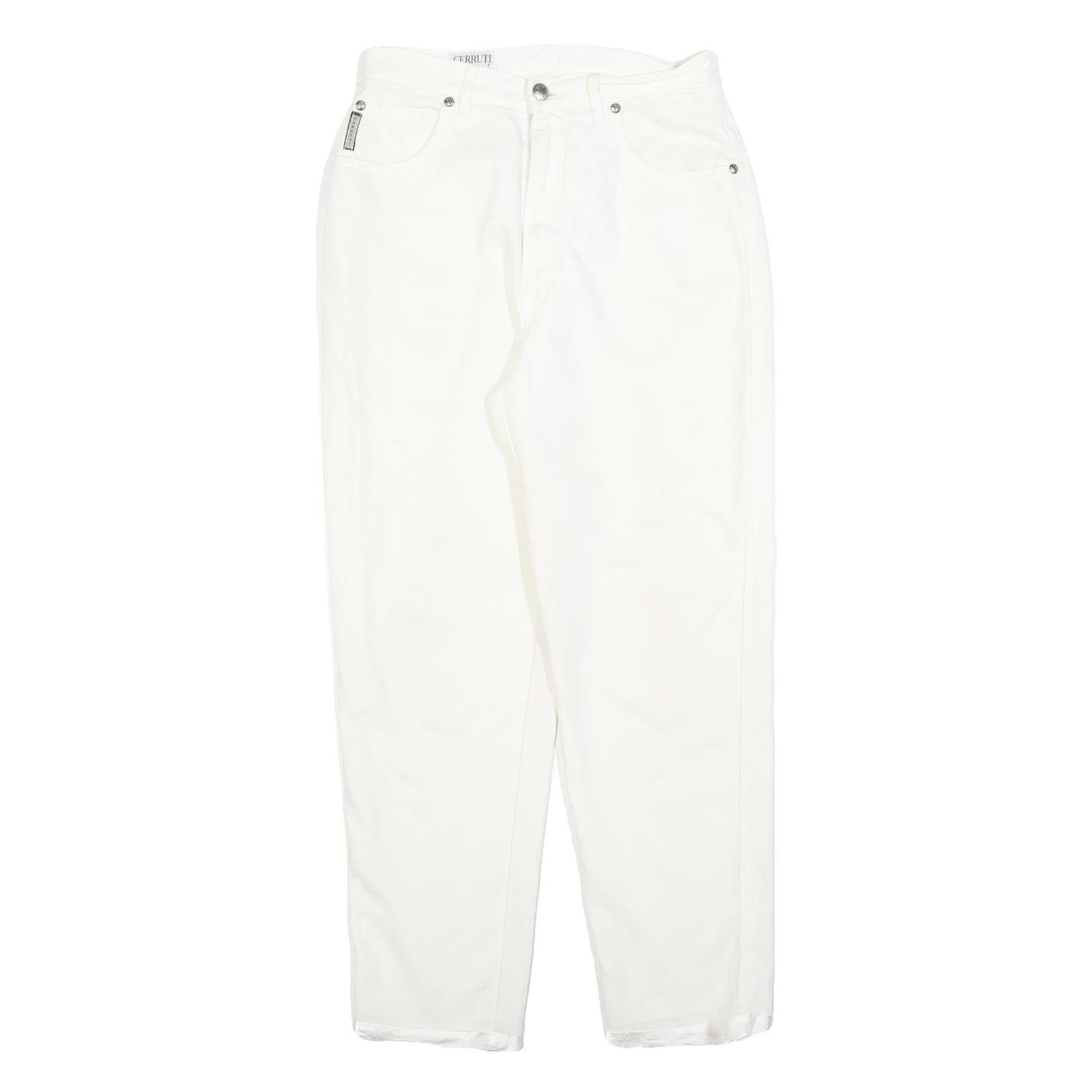 Buy CERRUTI Womens Cotton Blend White Regular Fit Straight Leg Trousers W26 L27 Refurbished - $29.89 CERRUTI Womens Cotton Blend White Regular Fit Straight Leg Trousers W26 L27 Refurbished - N/A refurbished available on Cerqular