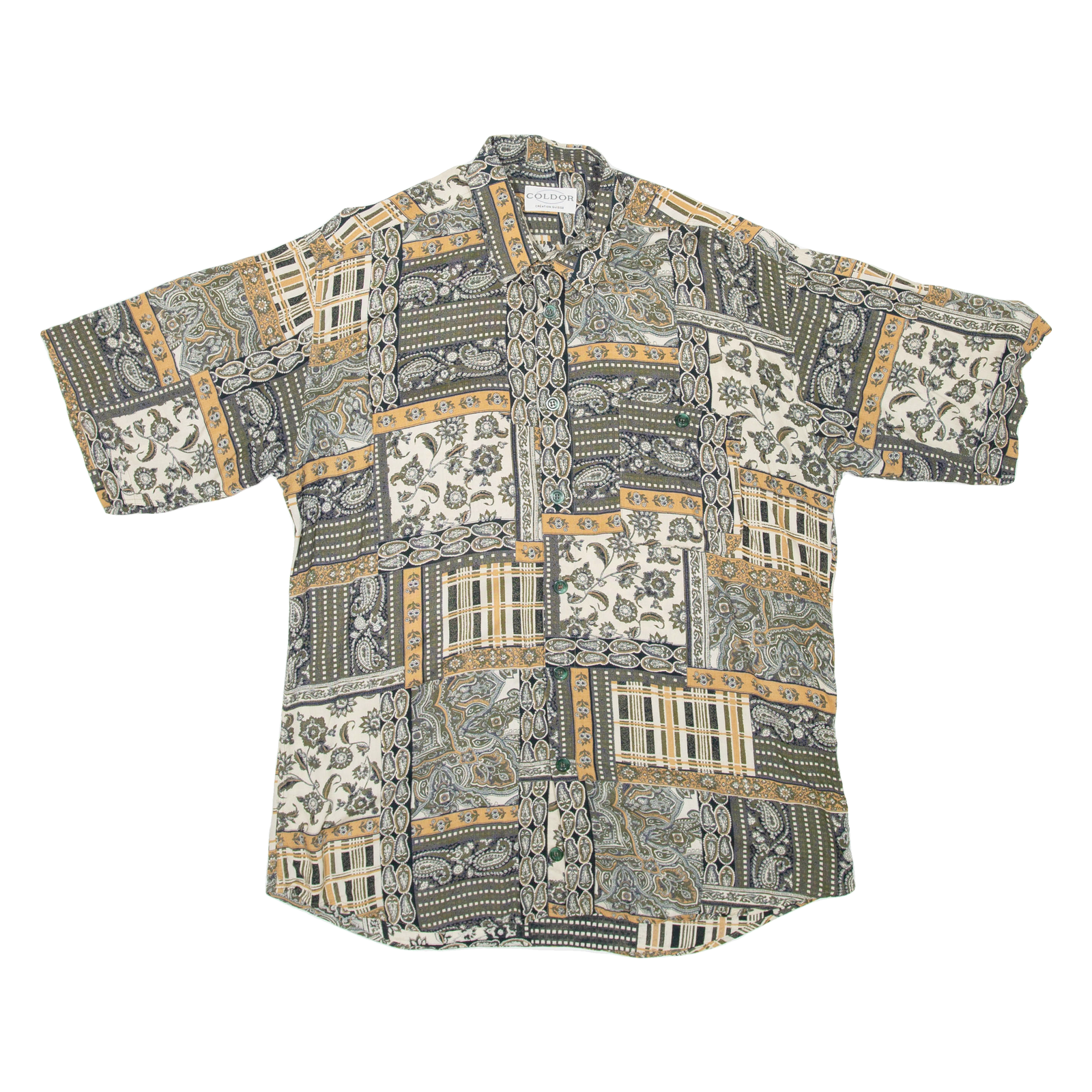 COLODOR Mens Shirt Green Paisley L Refurbished - N/A refurbished available on Cerqular